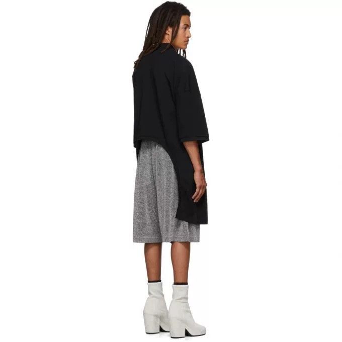 Random Identities oversized black polo t-shirt reversible style Size US M / EU 48-50 / 2 - 3 Thumbnail