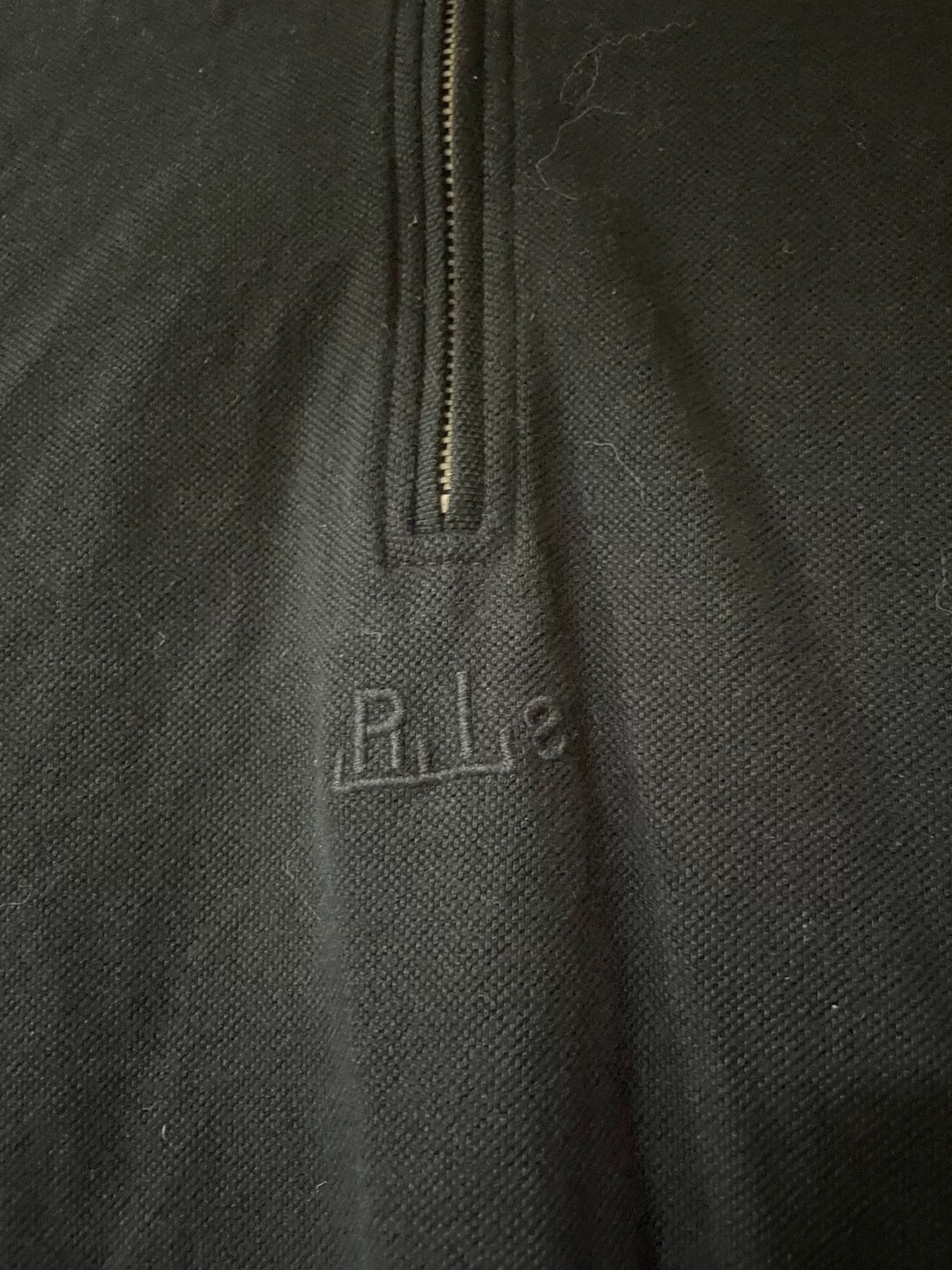 Random Identities oversized black polo shirt with unique design Size M / US 6-8 / IT 42-44 - 3 Thumbnail
