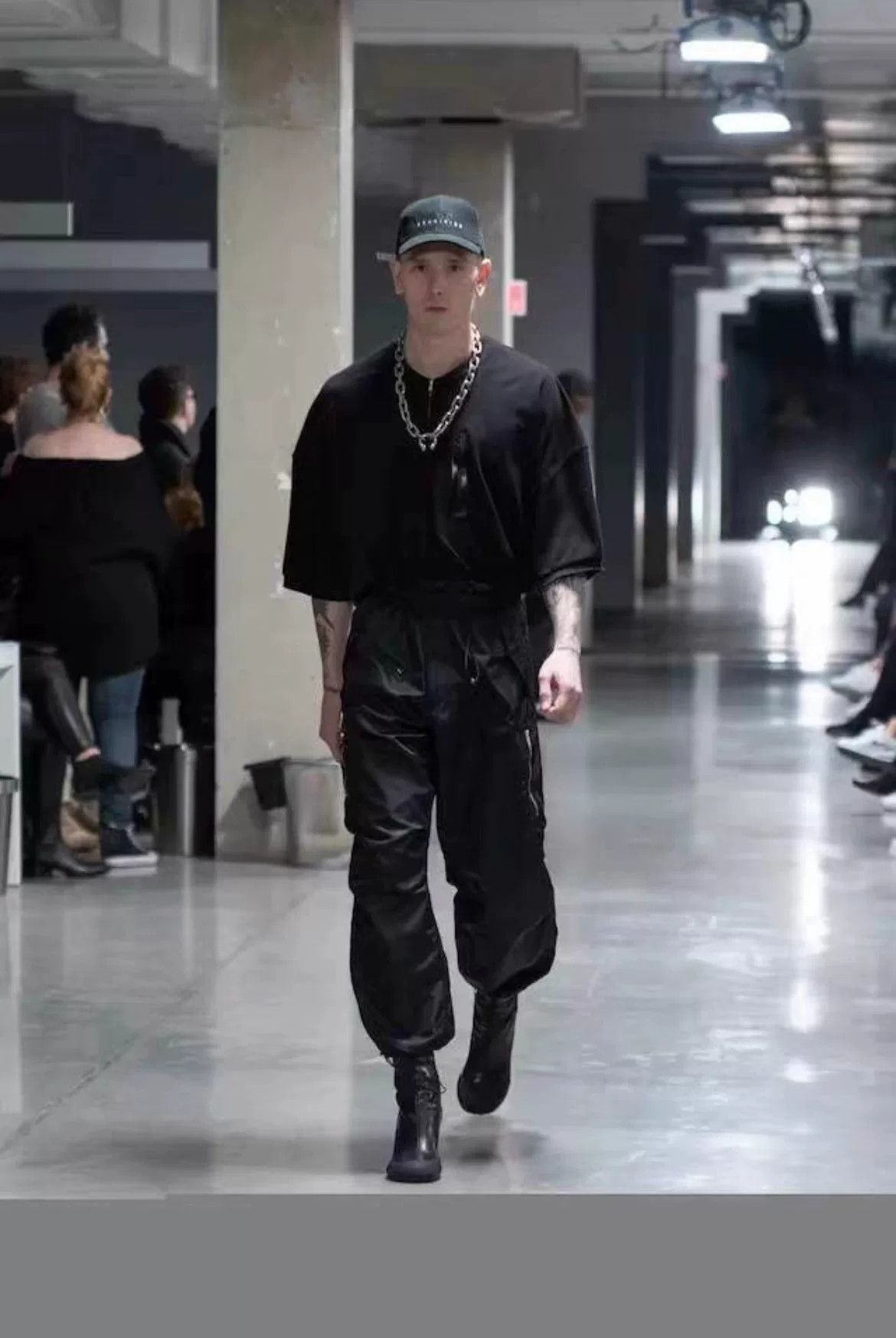 Random Identities oversized black polo shirt with unique design Size M / US 6-8 / IT 42-44 - 6 Thumbnail