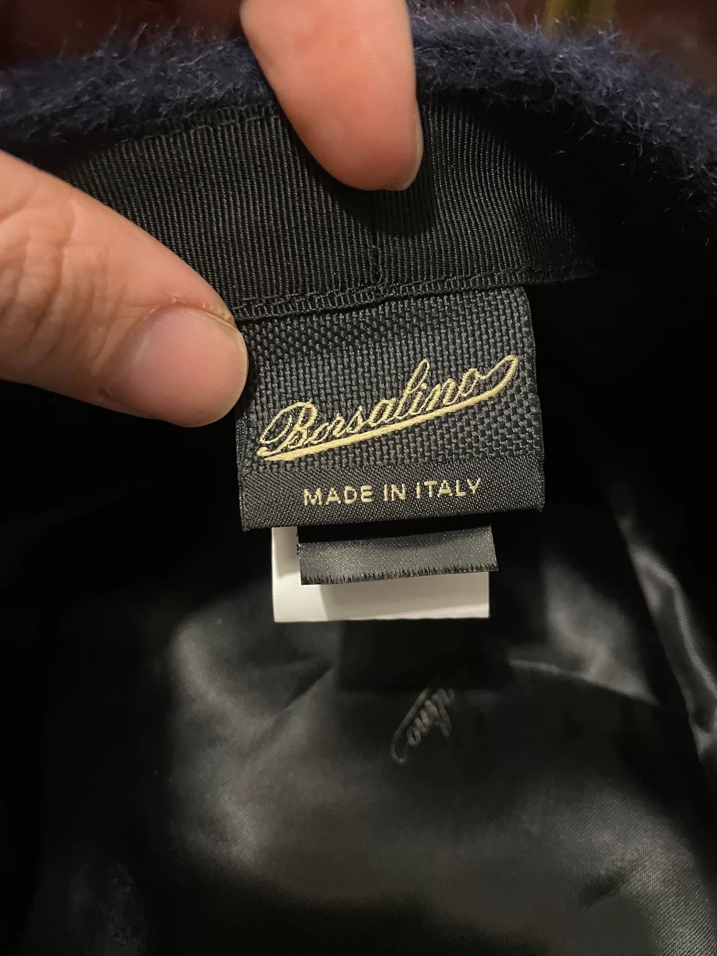 Borsalino Borsalino Wool Beret in Deep Blue Size ONE SIZE - 7 Thumbnail