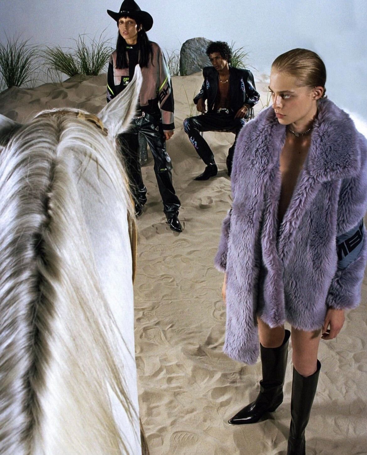 Misbhv misbhv midnight cowboy eco-fur coat Size S / US 4 / IT 40 - 5 Thumbnail