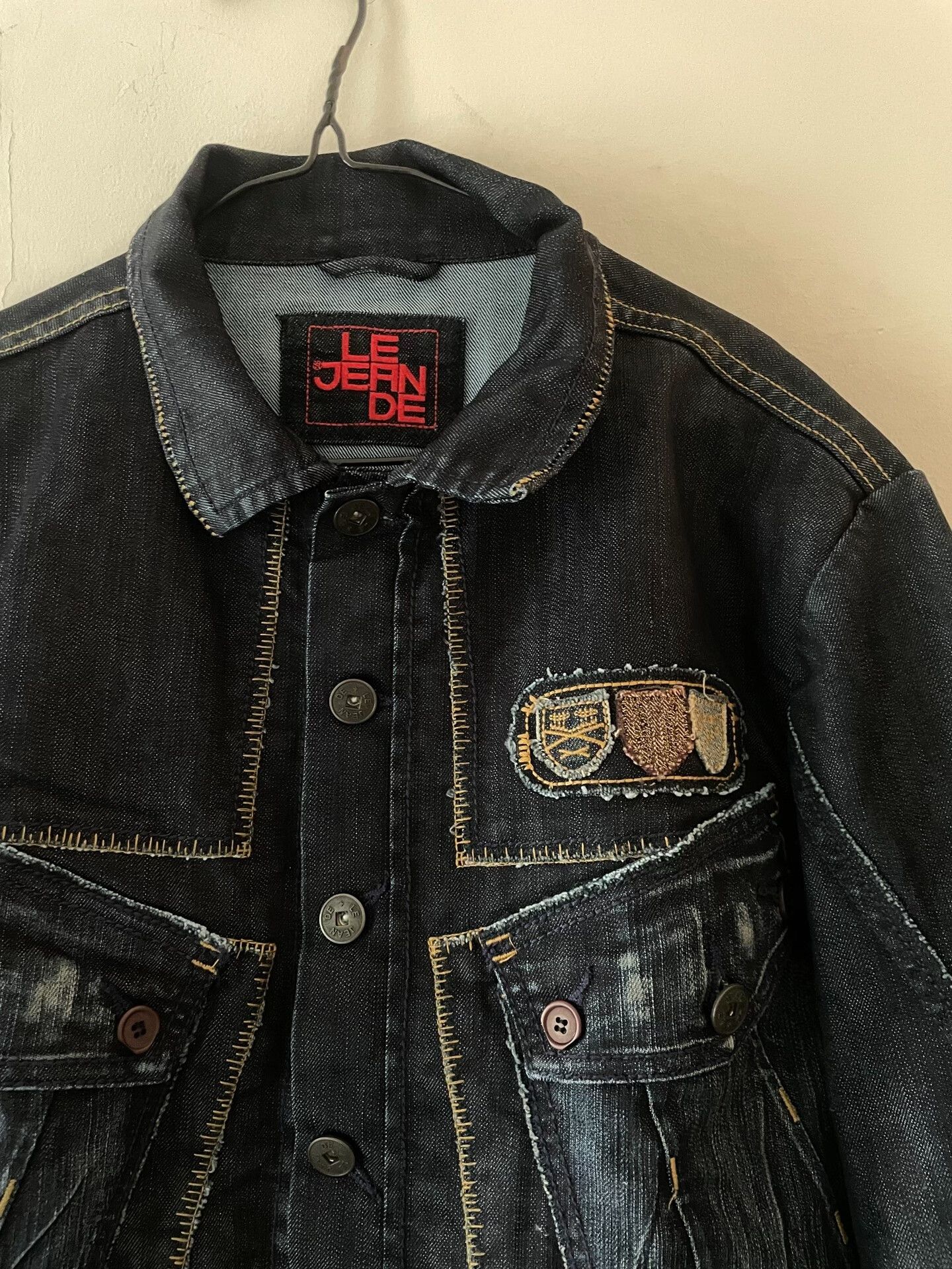 JEANERICA stylish denim jacket with star patterns Size US L / EU 52-54 / 3 - 2 Thumbnail