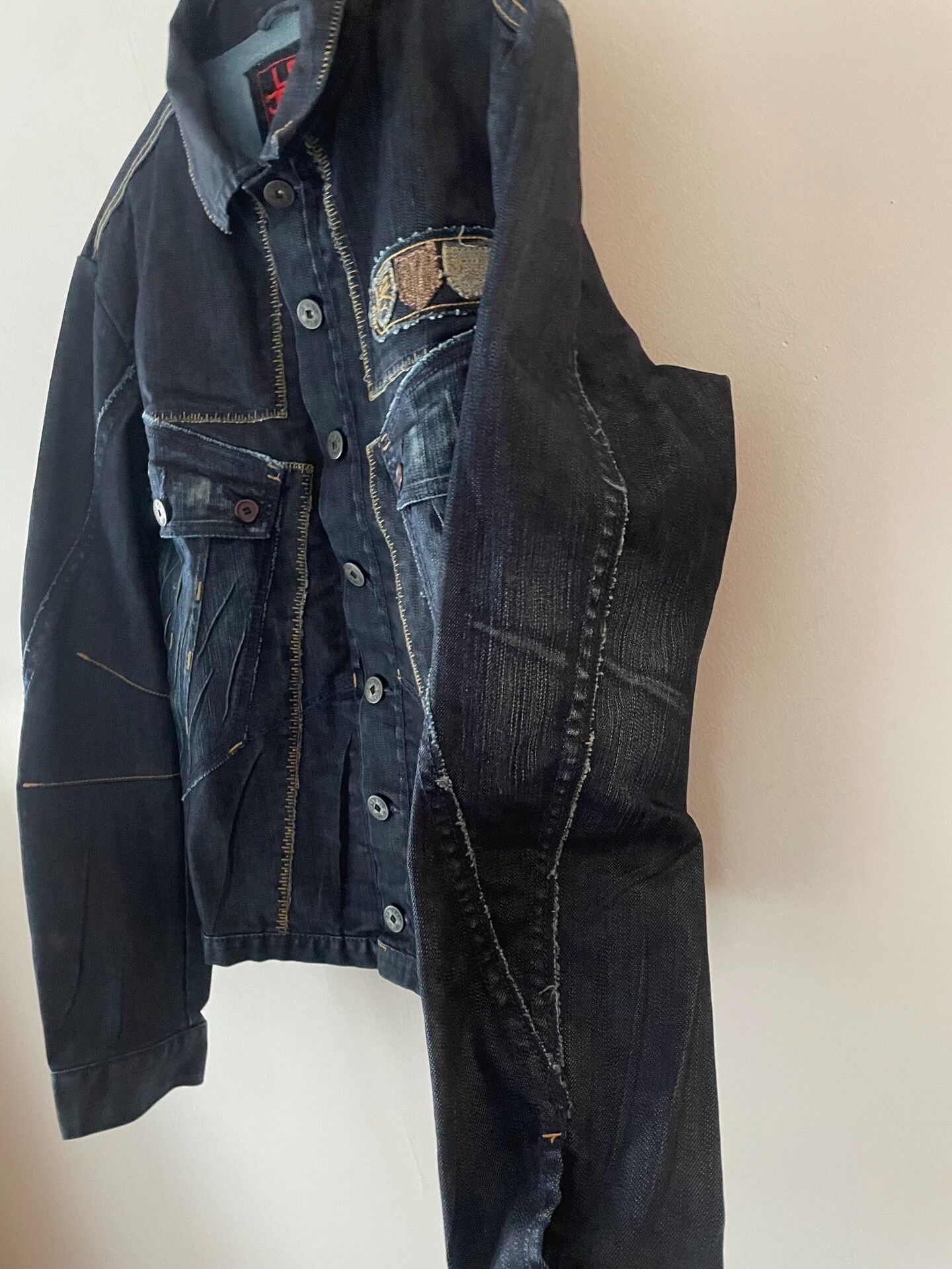 JEANERICA stylish denim jacket with star patterns Size US L / EU 52-54 / 3 - 3 Thumbnail