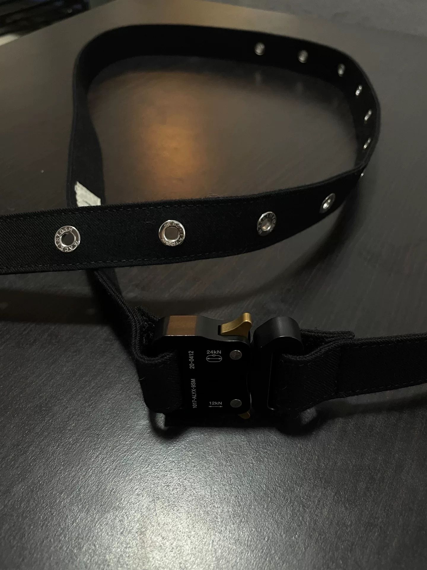 1017 ALYX 9SM black long belt with studs and buckle Size ONE SIZE - 5 Thumbnail