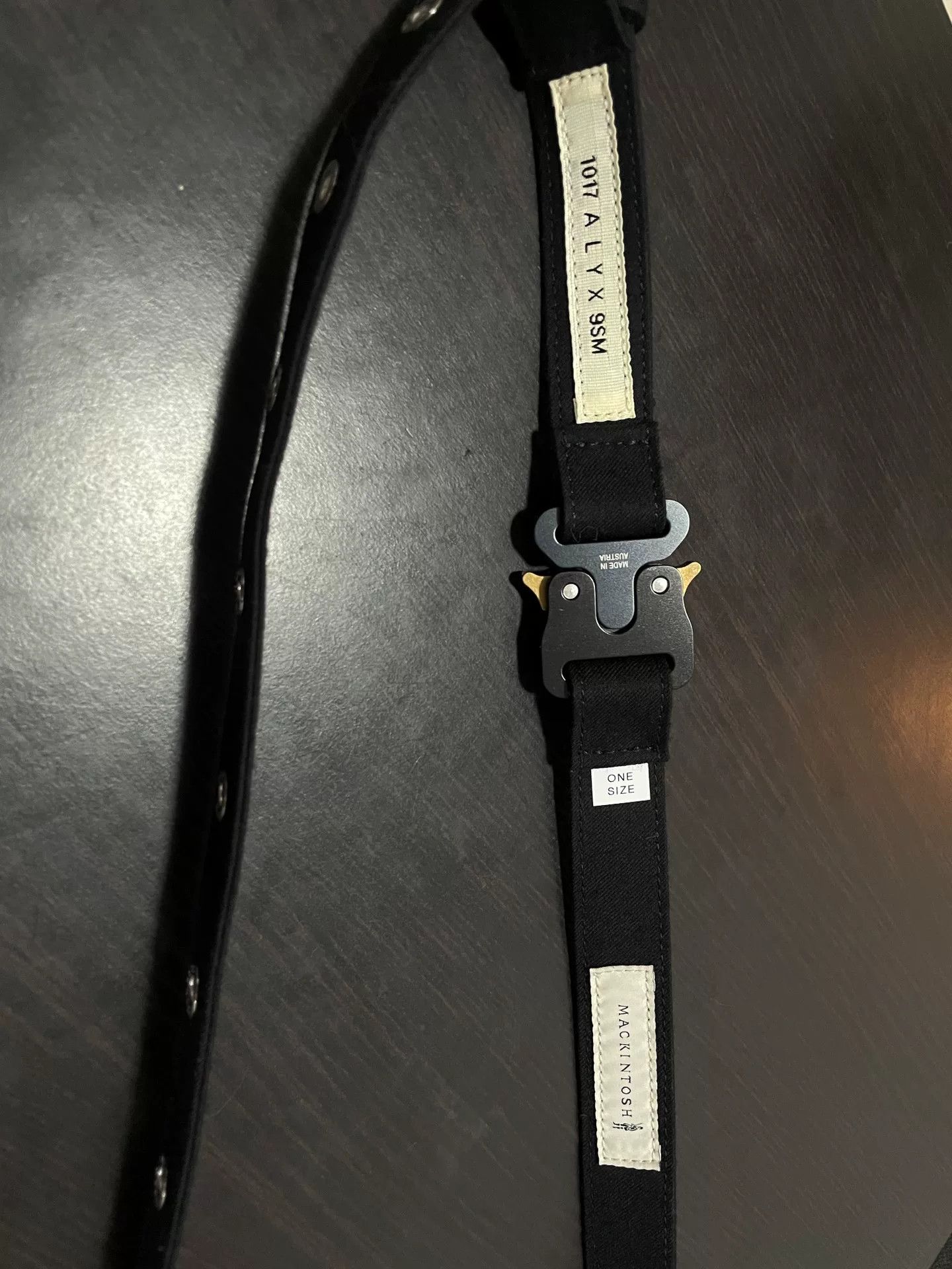 1017 ALYX 9SM black long belt with studs and buckle Size ONE SIZE - 3 Thumbnail