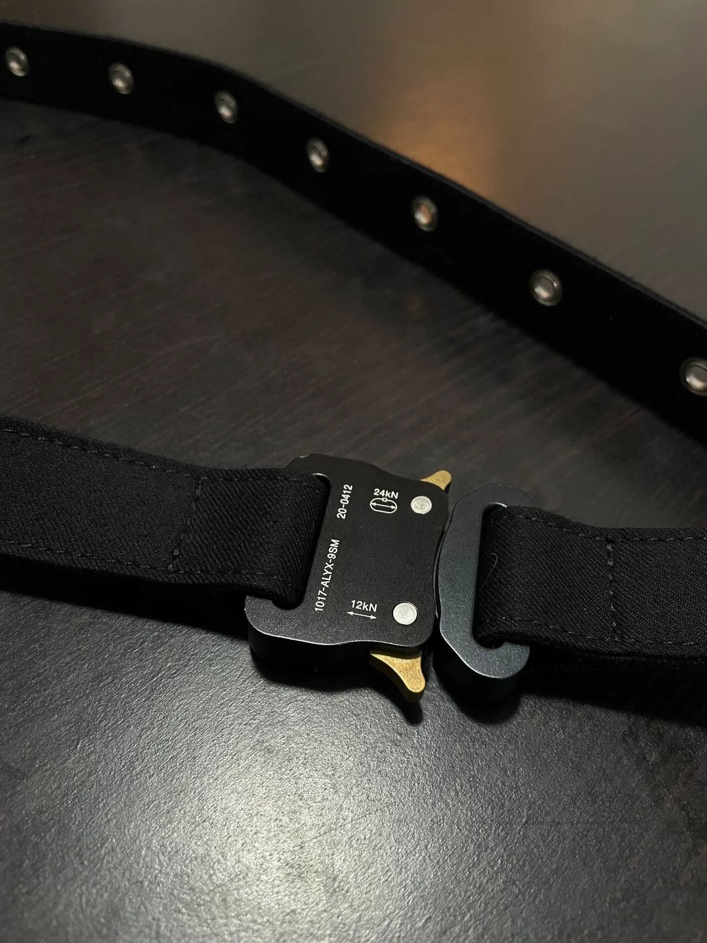 1017 ALYX 9SM black long belt with studs and buckle Size ONE SIZE - 4 Thumbnail
