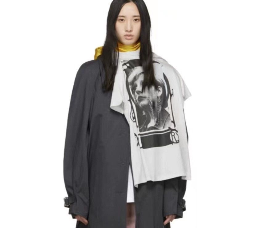 Raf Simons raf simons half tee with scarf detail Size S / US 4 / IT 40 - 6 Thumbnail