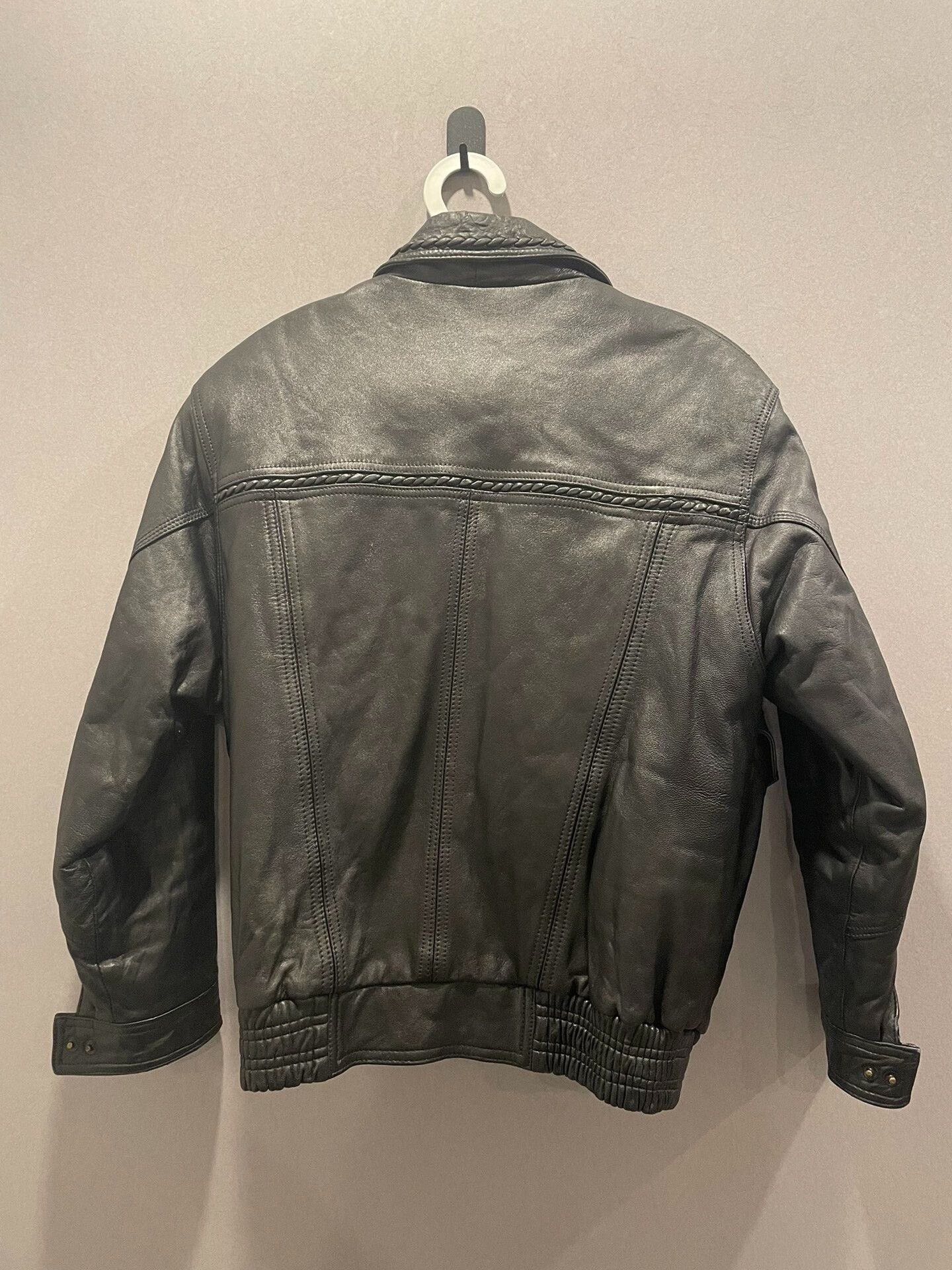 Japanese Brand vintage woven leather jacket with detailed design Size US L / EU 52-54 / 3 - 2 Thumbnail