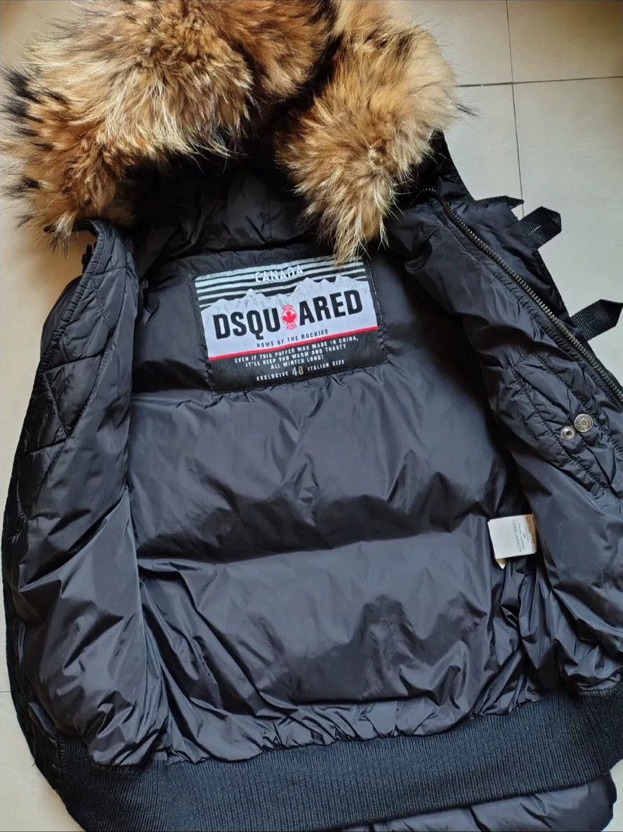 Dsquared2 dsquared2 oversized down vest with fur hood Size US L / EU 52-54 / 3 - 2 Thumbnail