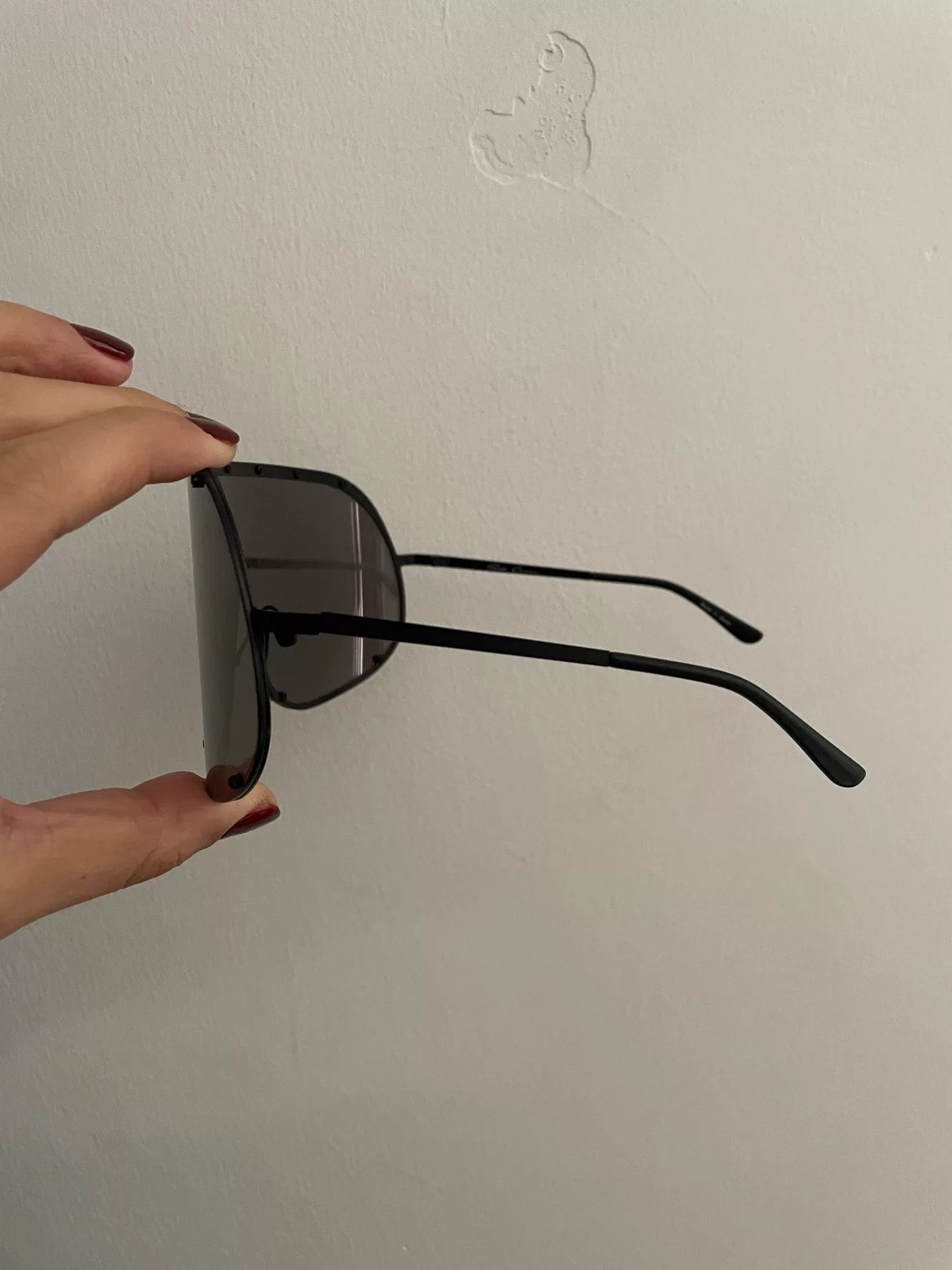 Rick Owens Rick Owens Mask Oversized Mirror Sunglasses Size ONE SIZE - 6 Thumbnail