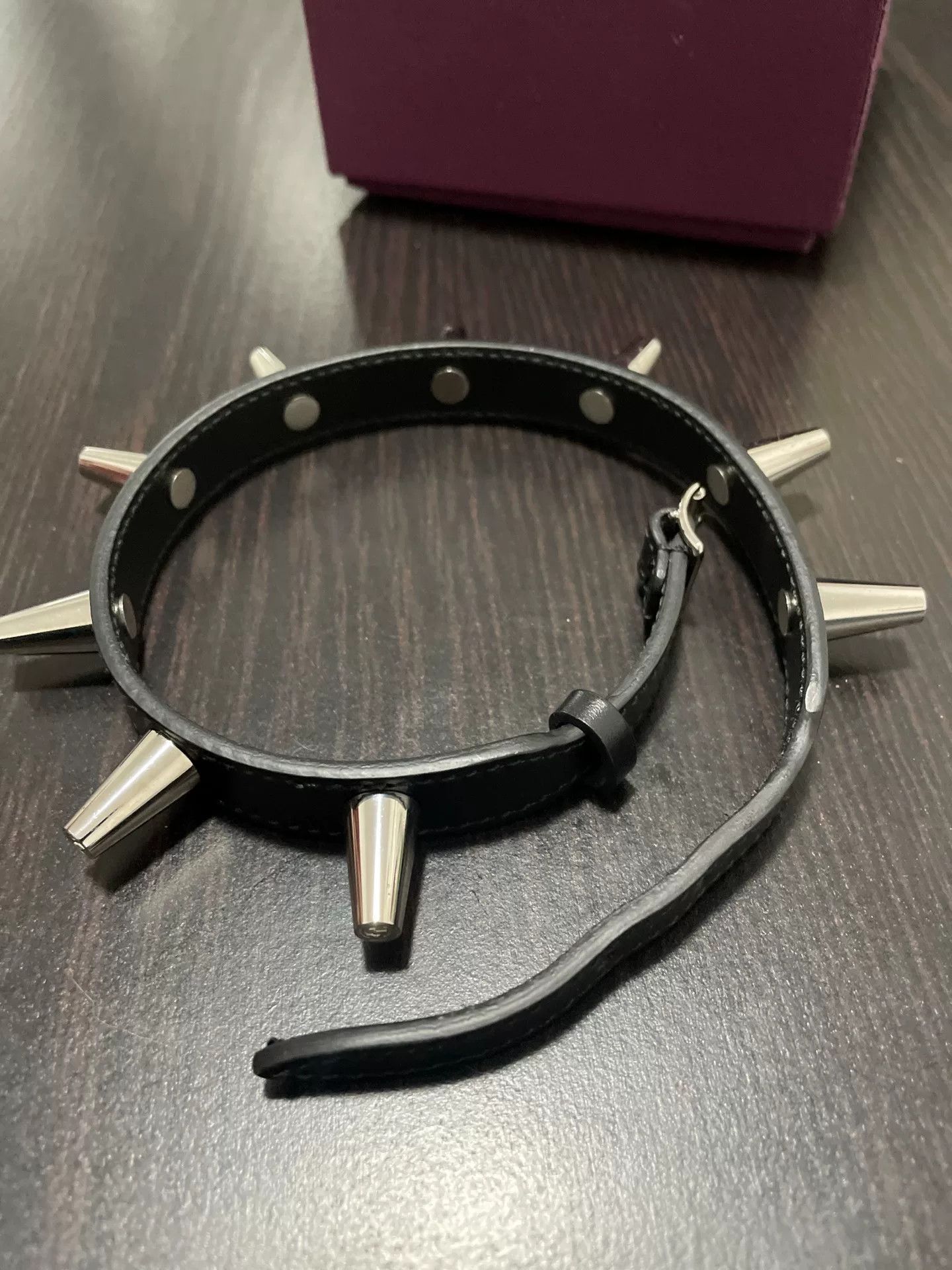 Gucci gucci studded leather choker with g logo Size ONE SIZE - 2 Thumbnail