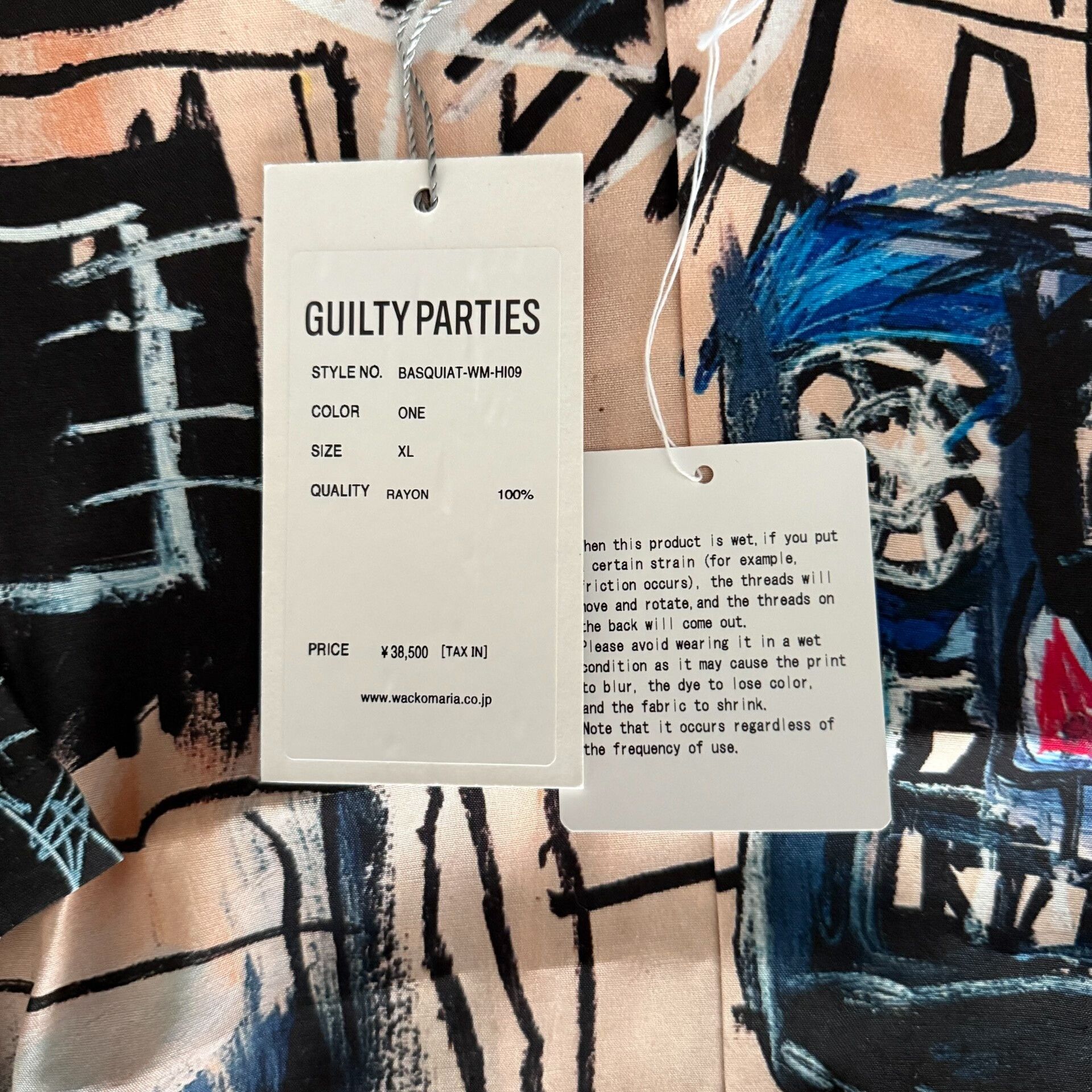Wacko Maria Wacko Maria Basquiat Short Sleeve Shirt Size US XL / EU 56 / 4 - 4 Thumbnail