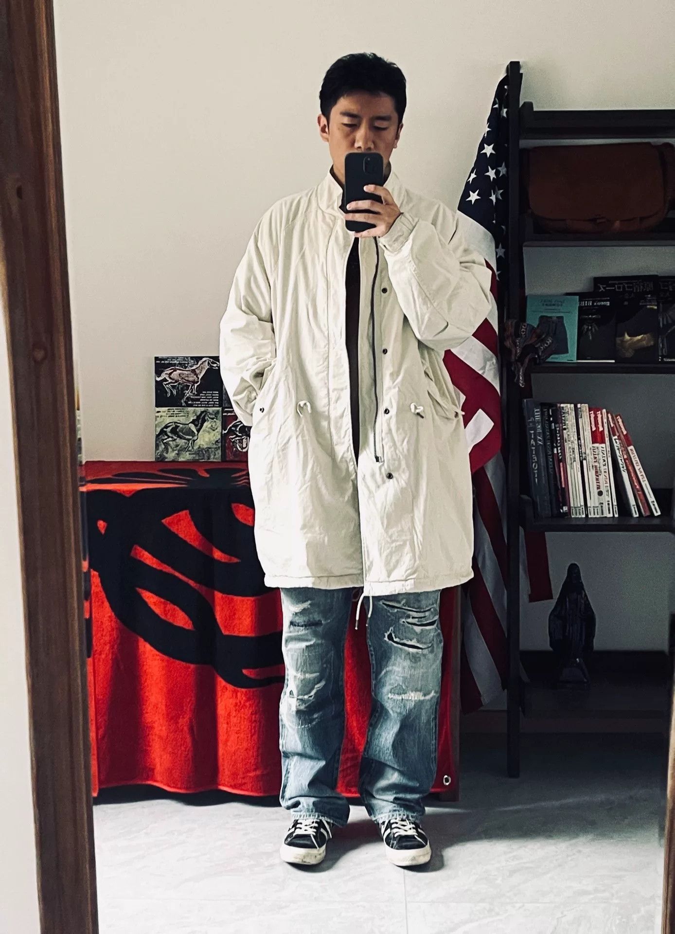 Visvim visvim six-five park parka in ivory Size US L / EU 52-54 / 3 - 7 Thumbnail
