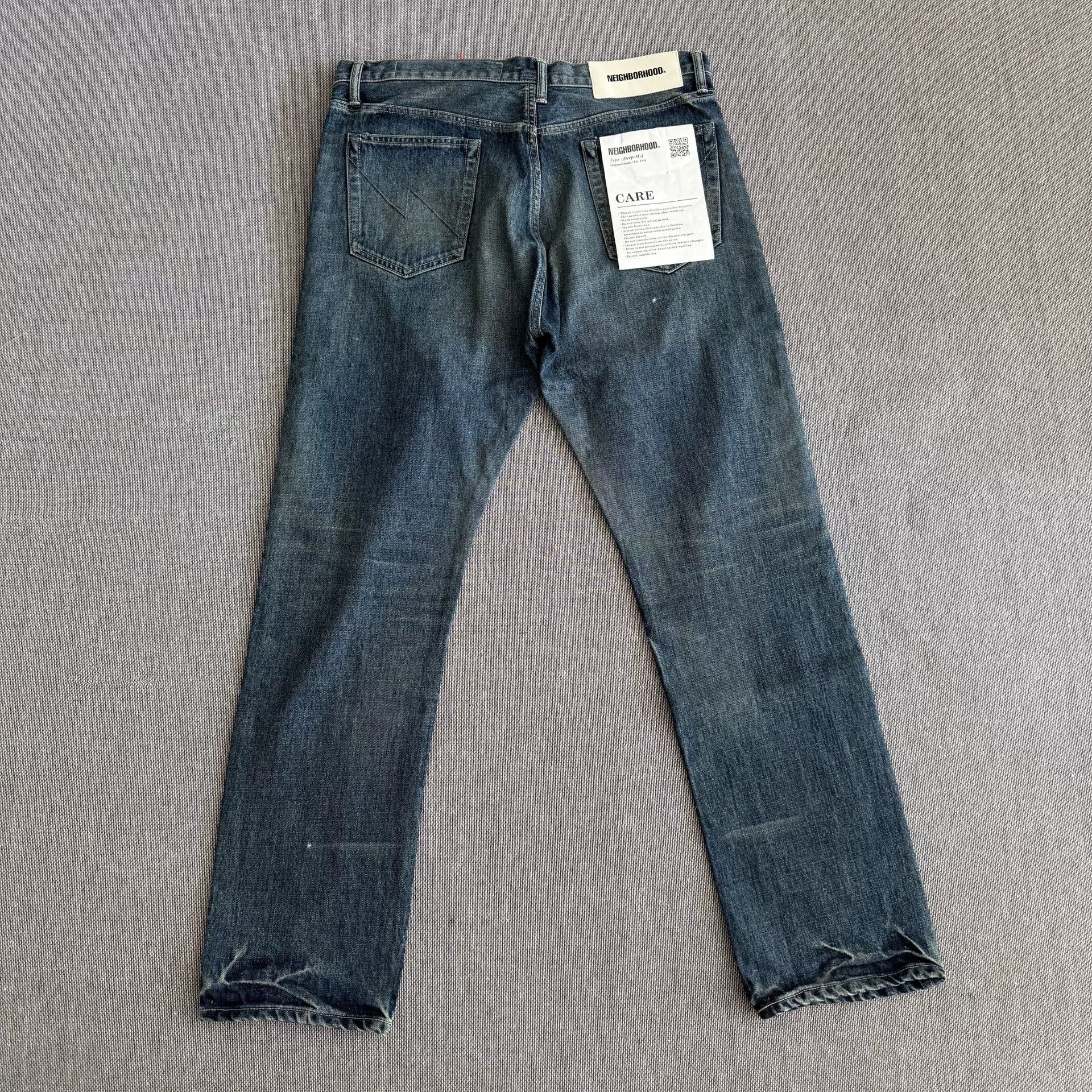 Neighborhood Neighborhood 22aw Basic Wash Denim Pants Size US 31 - 3 Thumbnail