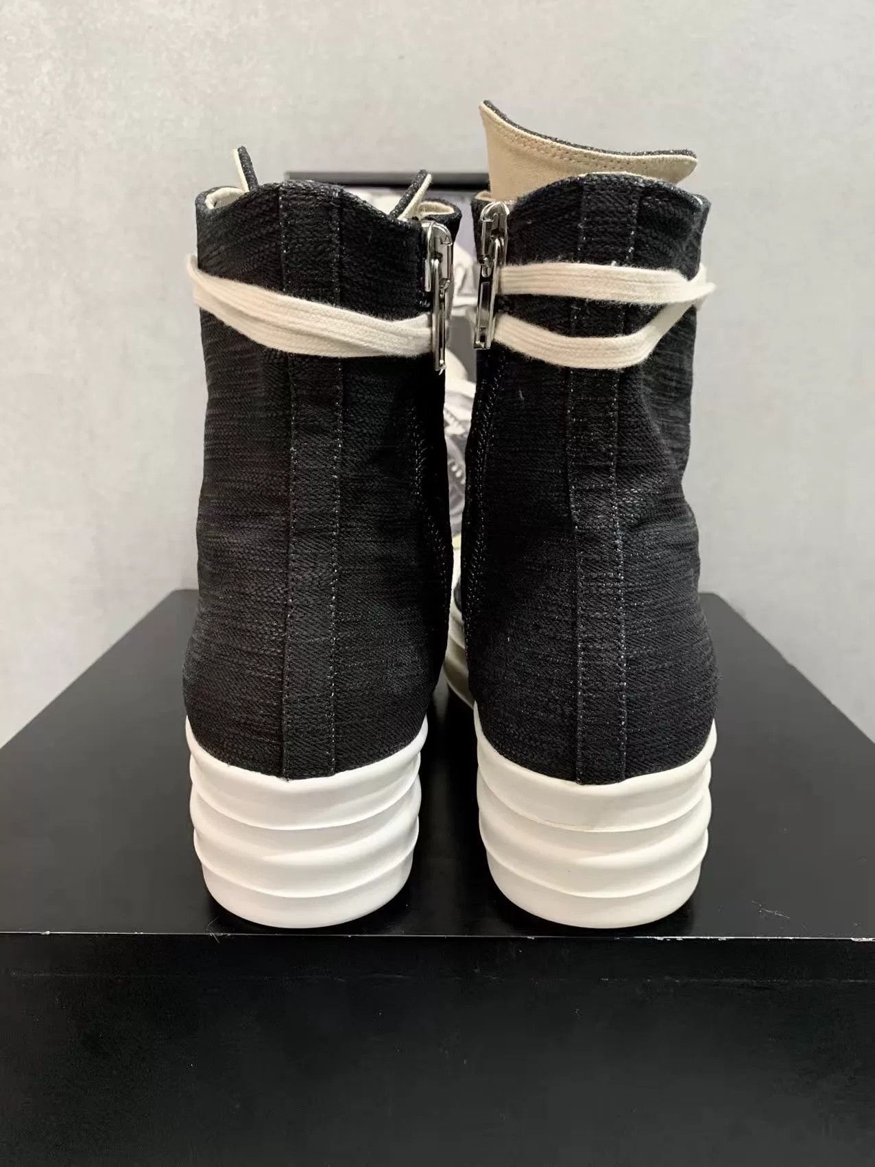Rick Owens rick owens black high-top platform sneakers Size US 9 / EU 42 - 7 Thumbnail