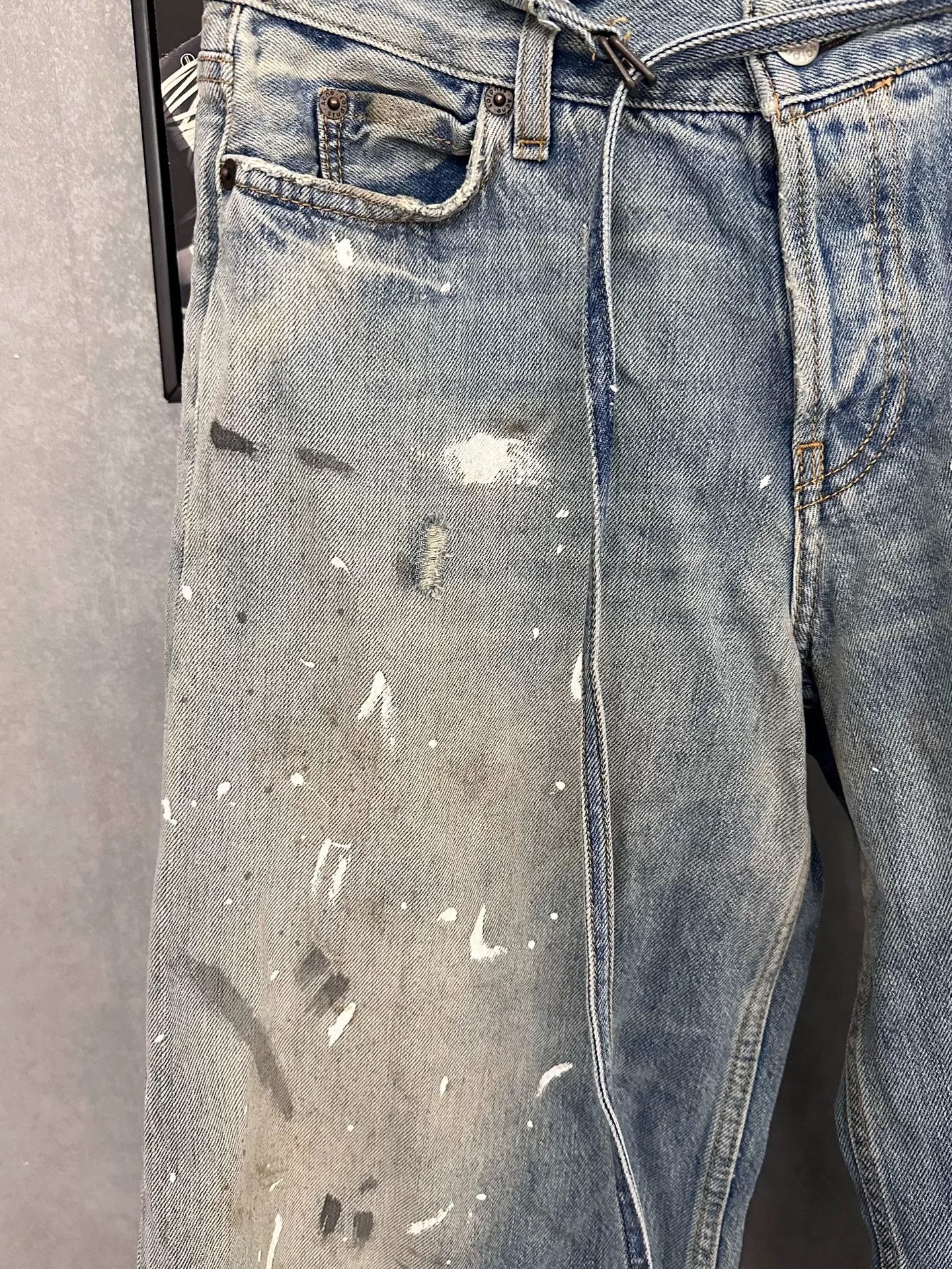 Acne Studios Acne Studios Blue Wide-Leg Jeans for Women Size 34" / US 12 / IT 48 - 3 Thumbnail