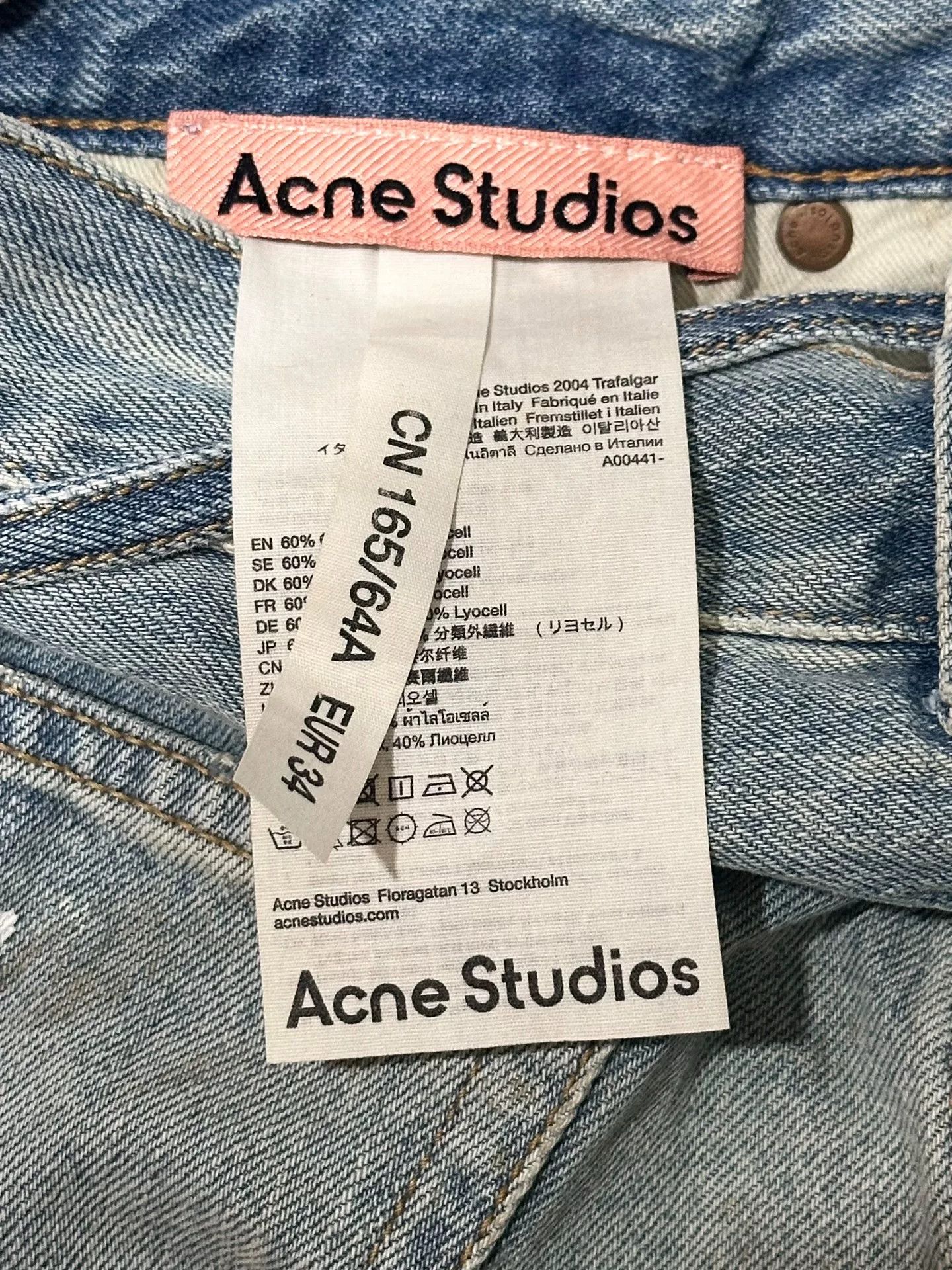 Acne Studios Acne Studios Blue Wide-Leg Jeans for Women Size 34" / US 12 / IT 48 - 9 Thumbnail