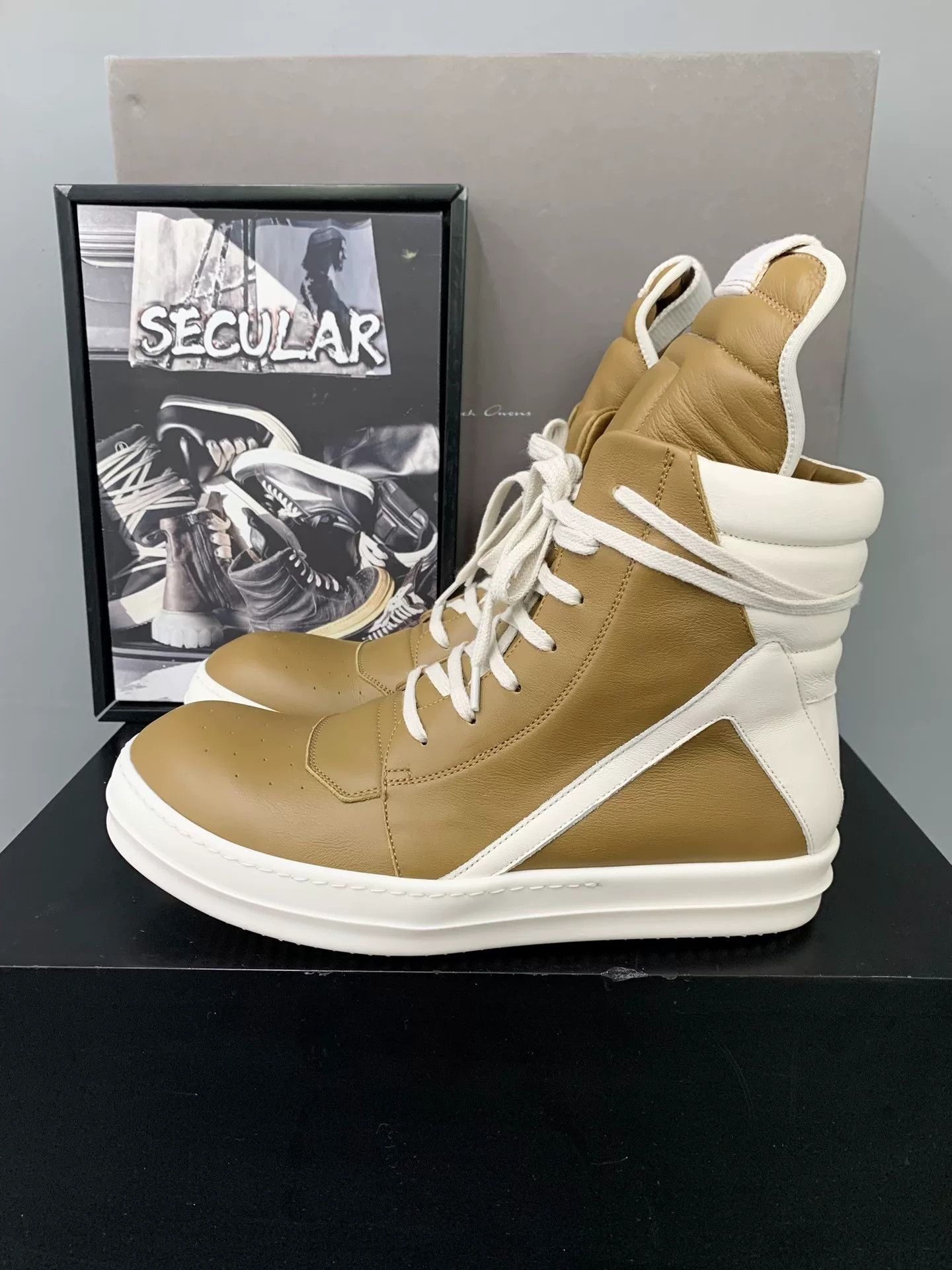 Rick Owens rick owens geobasket yellow leather casual shoes Size US 7 / EU 40 - 3 Thumbnail