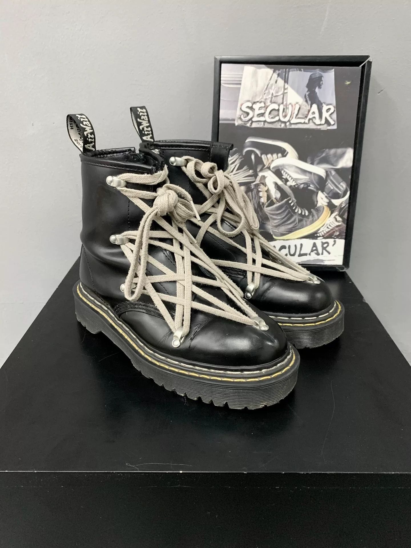 Rick Owens rick owens x dr.martens star short boots Size US 6 / IT 36 - 3 Thumbnail