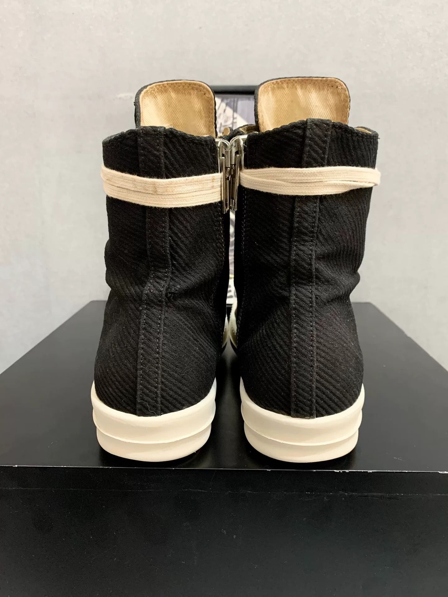 Rick Owens rick owens high-top canvas sneakers size 41.5 Size US 10.5 / EU 43-44 - 7 Thumbnail