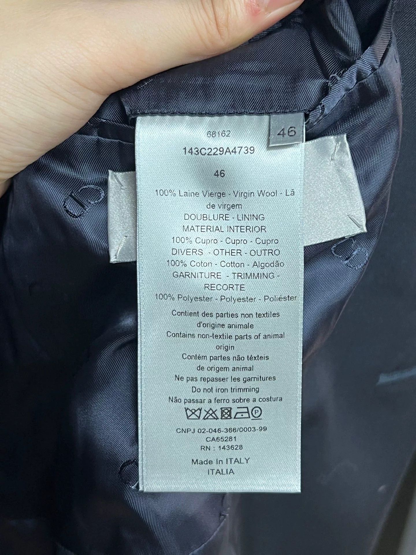 Dior Dior Wool Suit in Size 46 Size US L / EU 52-54 / 3 - 5 Thumbnail
