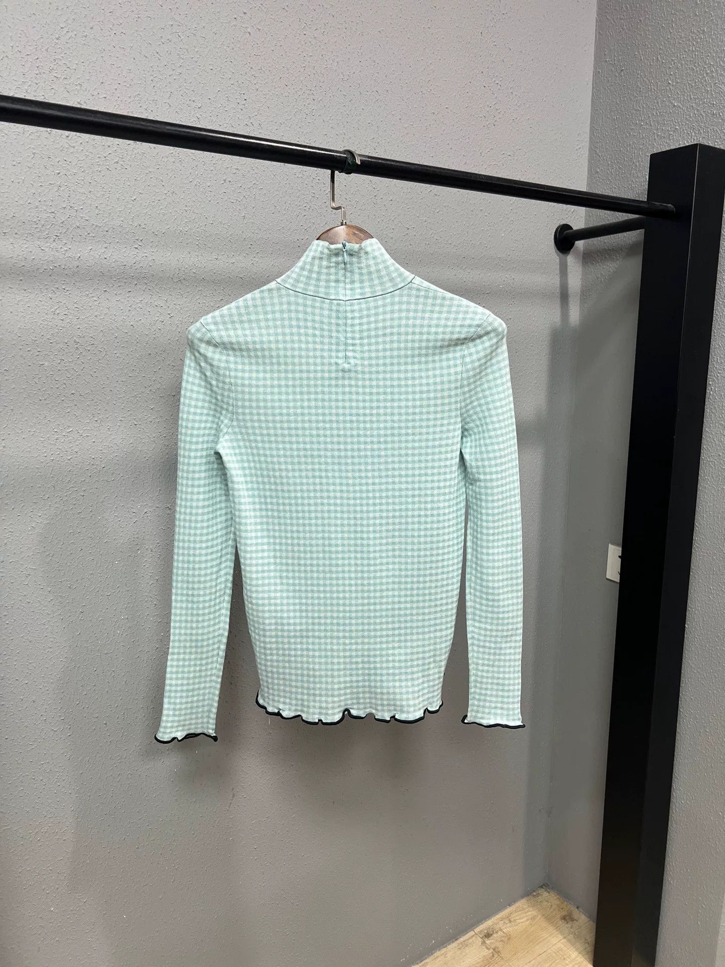 Bottega Veneta Bottega Veneta Checked Turtleneck Long Sleeve Size S / US 4 / IT 40 - 2 Thumbnail