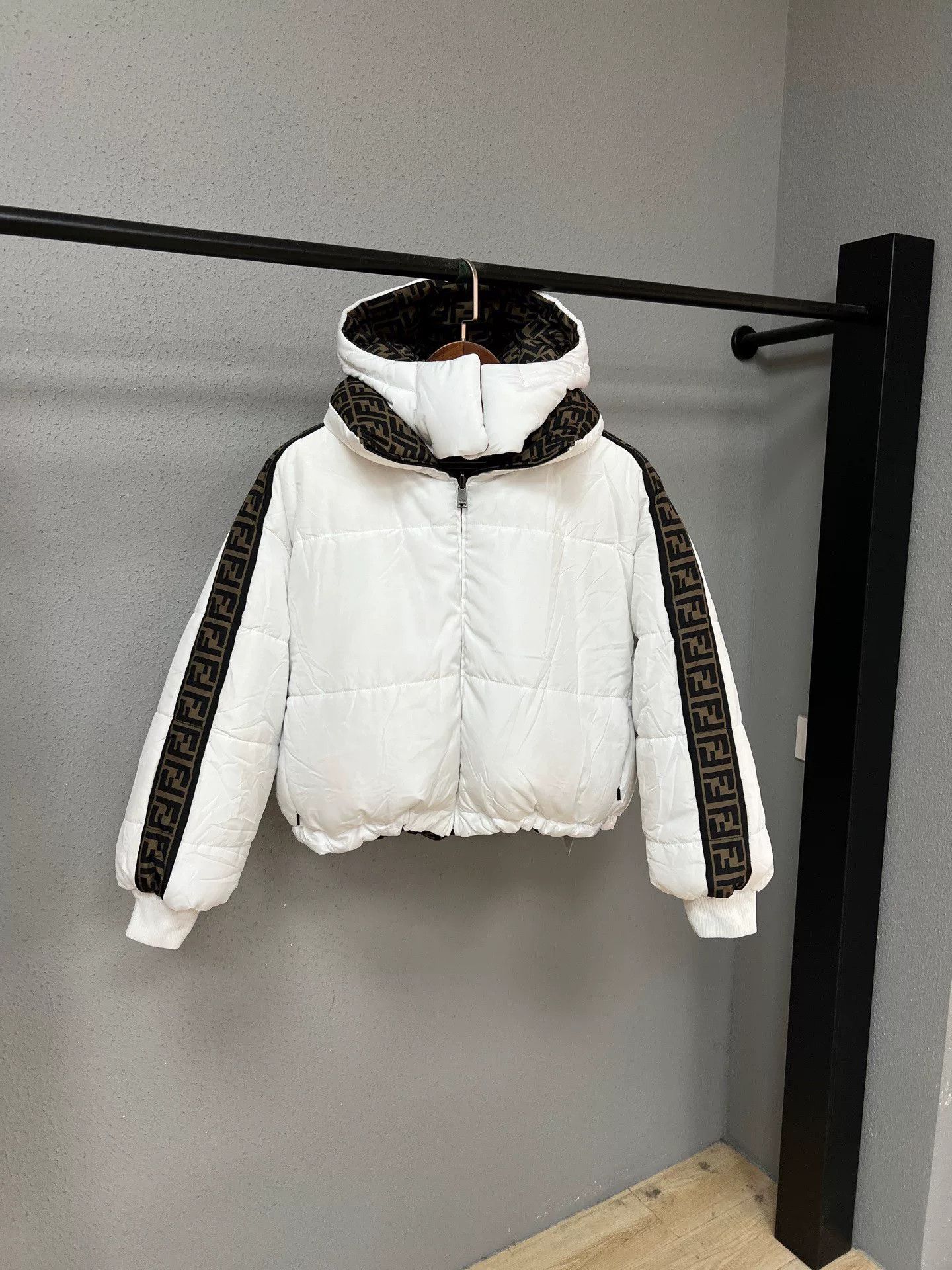 Fendi brown reversible down jacket by Fendi Size US M / EU 48-50 / 2 - 3 Thumbnail