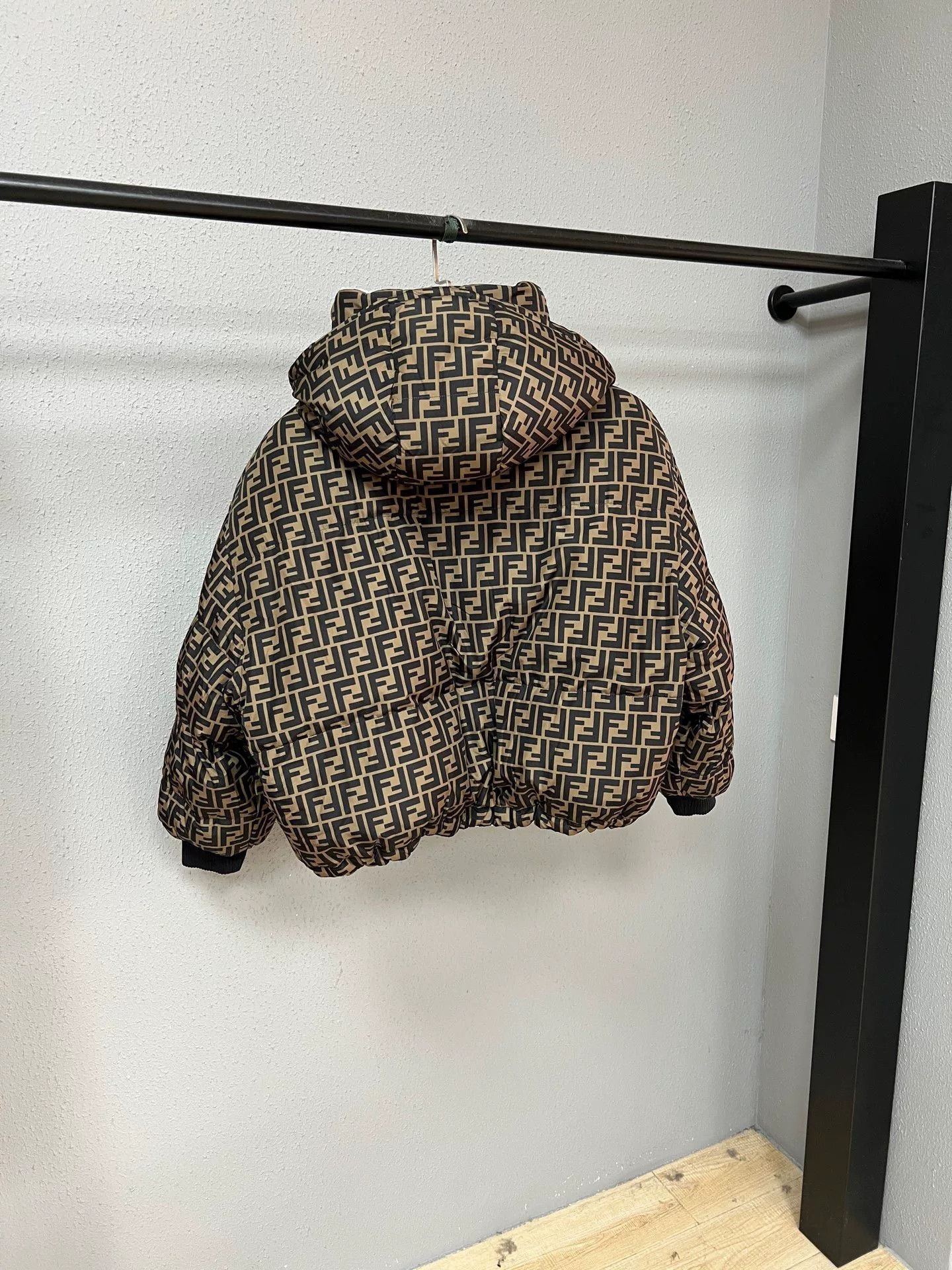 Fendi brown reversible down jacket by Fendi Size US M / EU 48-50 / 2 - 2 Thumbnail