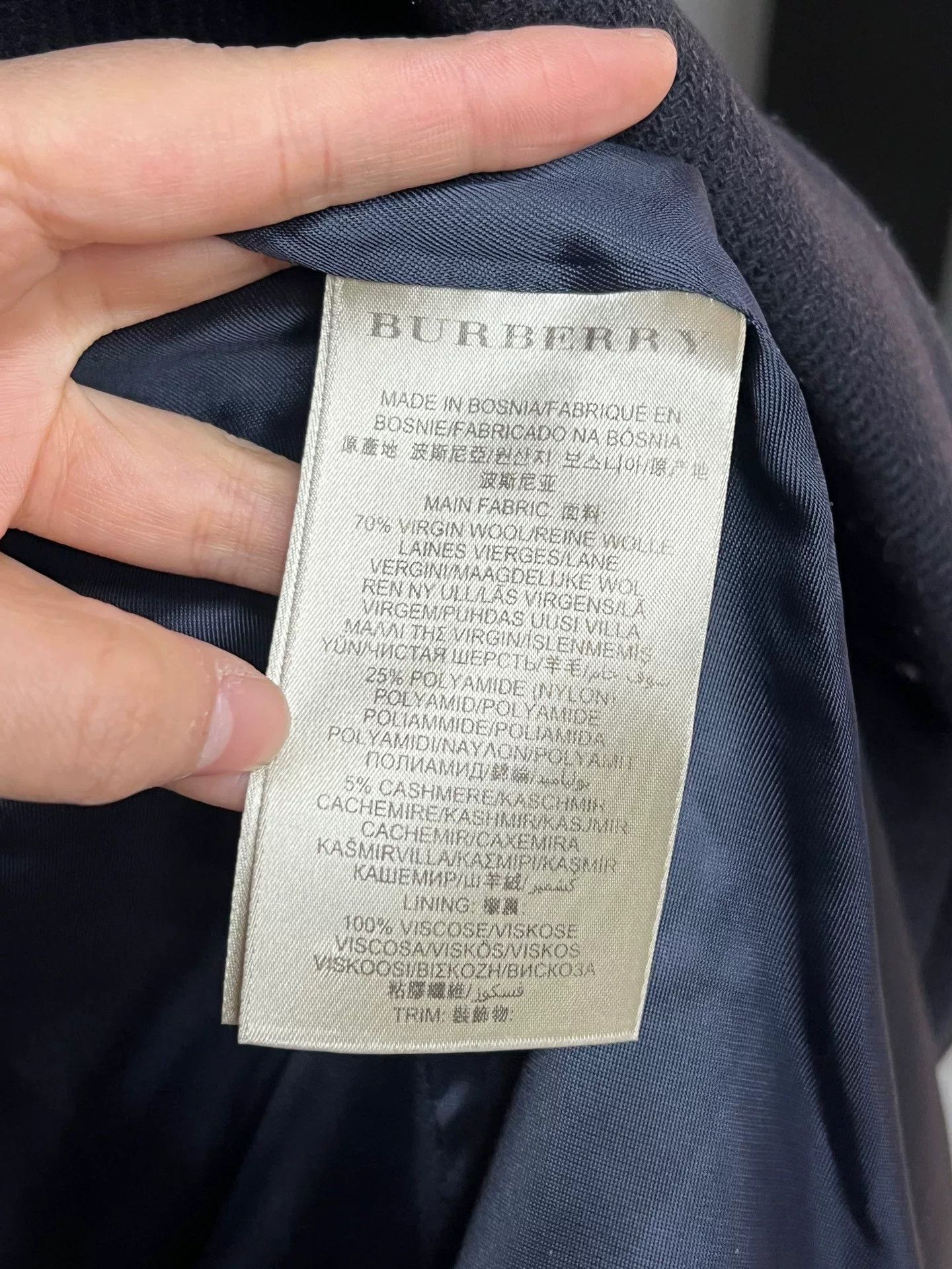 Burberry Burberry Cashmere Suit Jacket UK8 Size S / US 4 / IT 40 - 4 Thumbnail