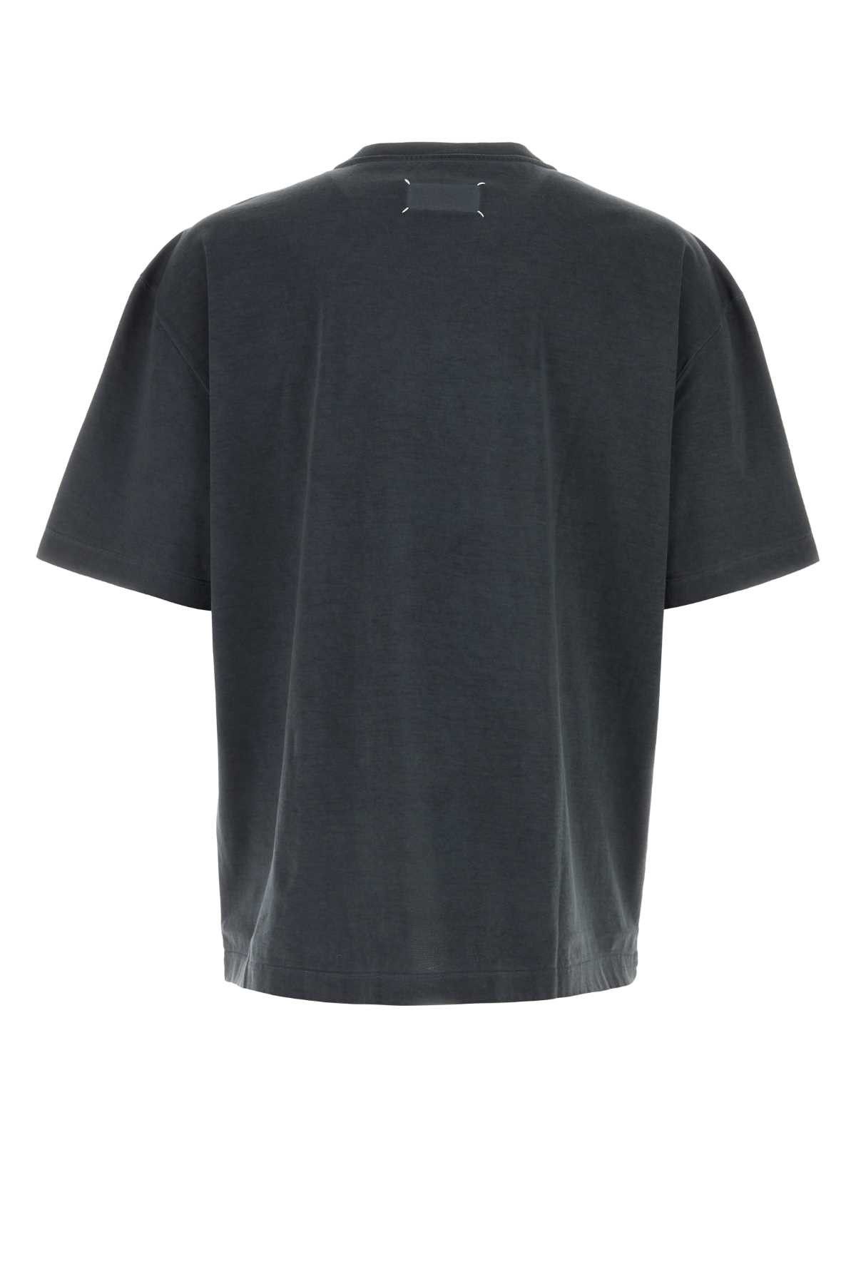 Maison Margiela Charcoal Cotton Oversize T-Shirt Size US XL / EU 56 / 4 - 2 Thumbnail