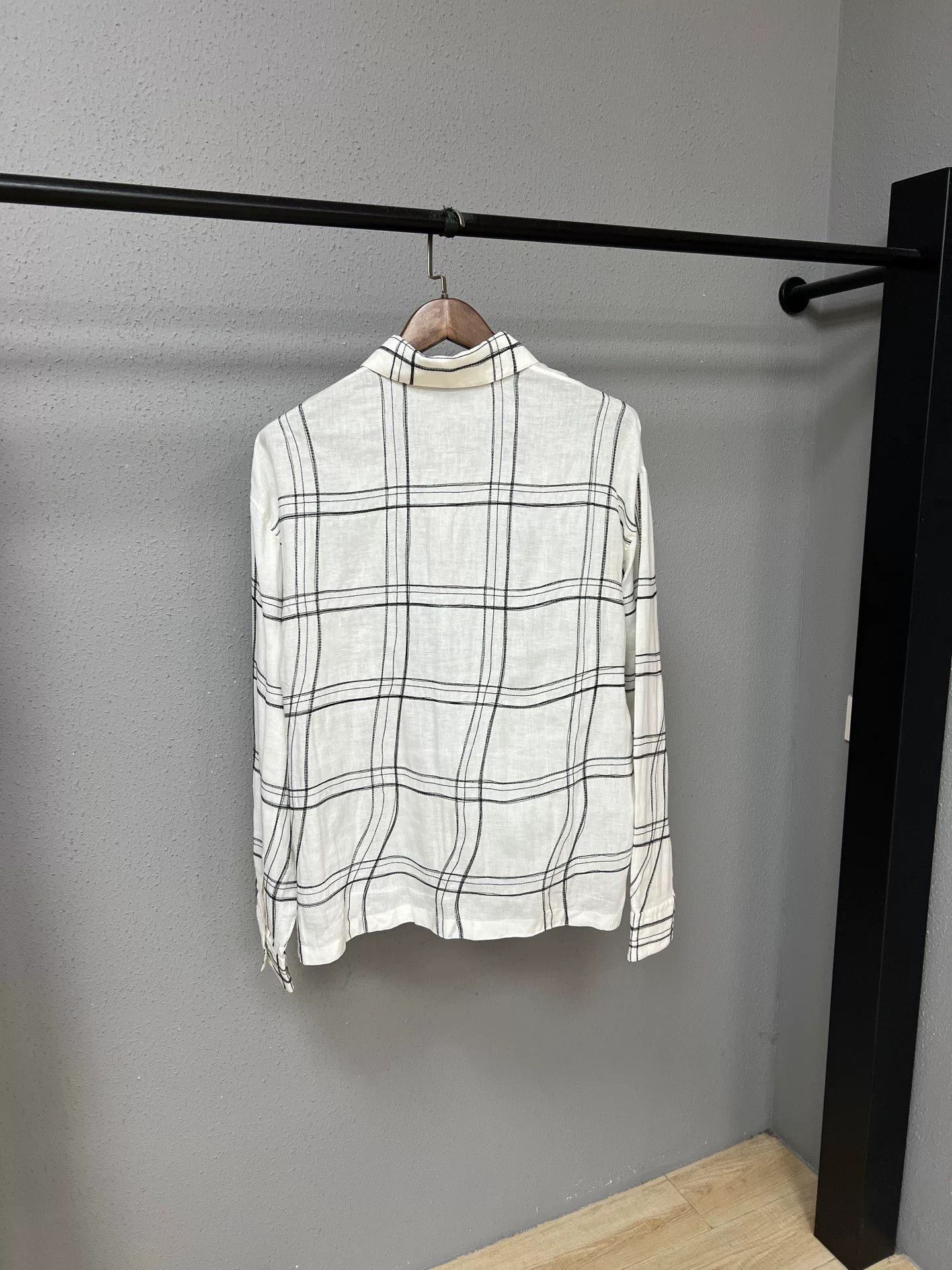 Hermes hermes linen shirt with checked pattern Size US M / EU 48-50 / 2 - 2 Thumbnail