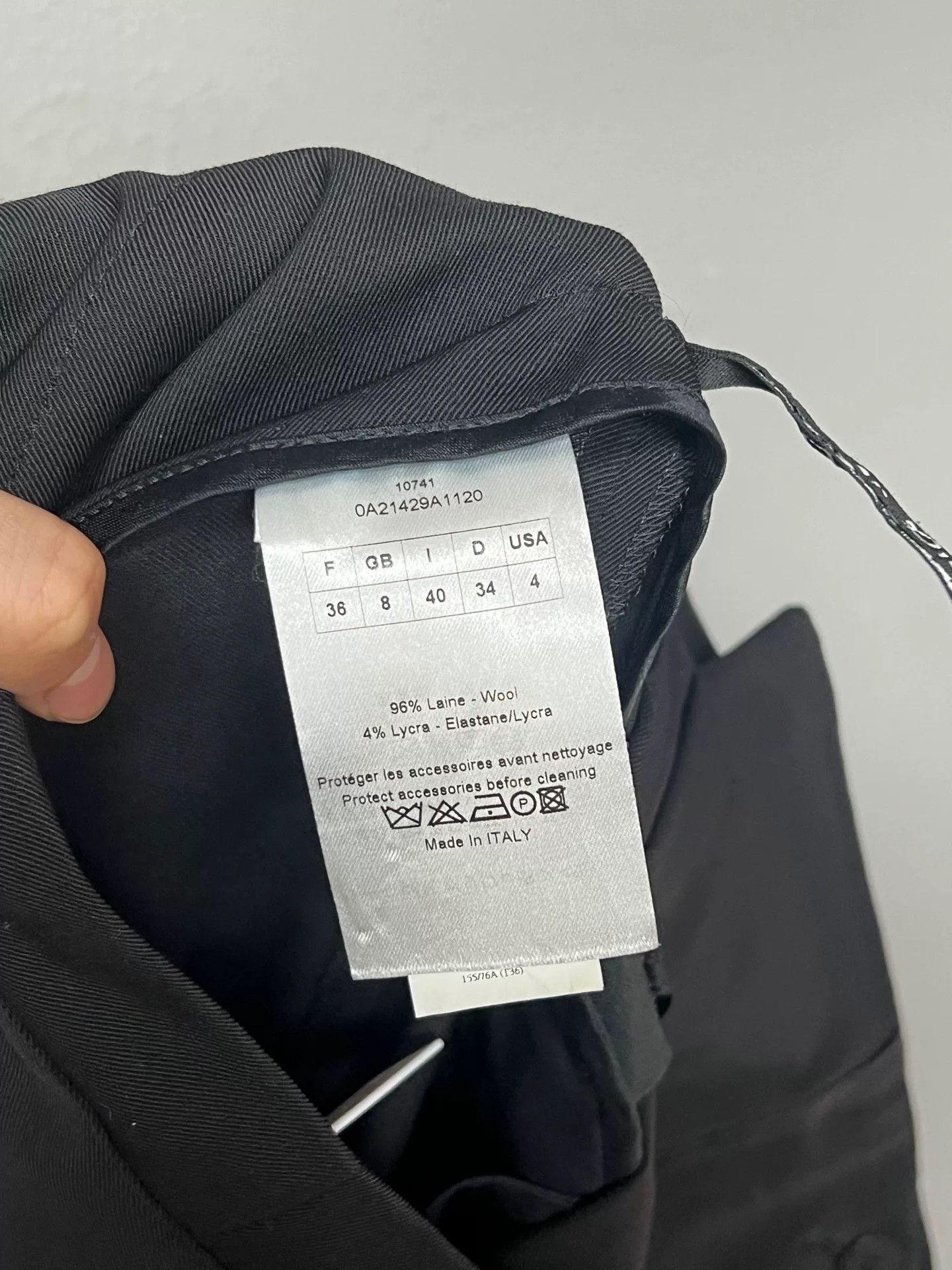 Dior Dior Black Pants in Excellent Condition Size US 36 / EU 52 - 4 Thumbnail