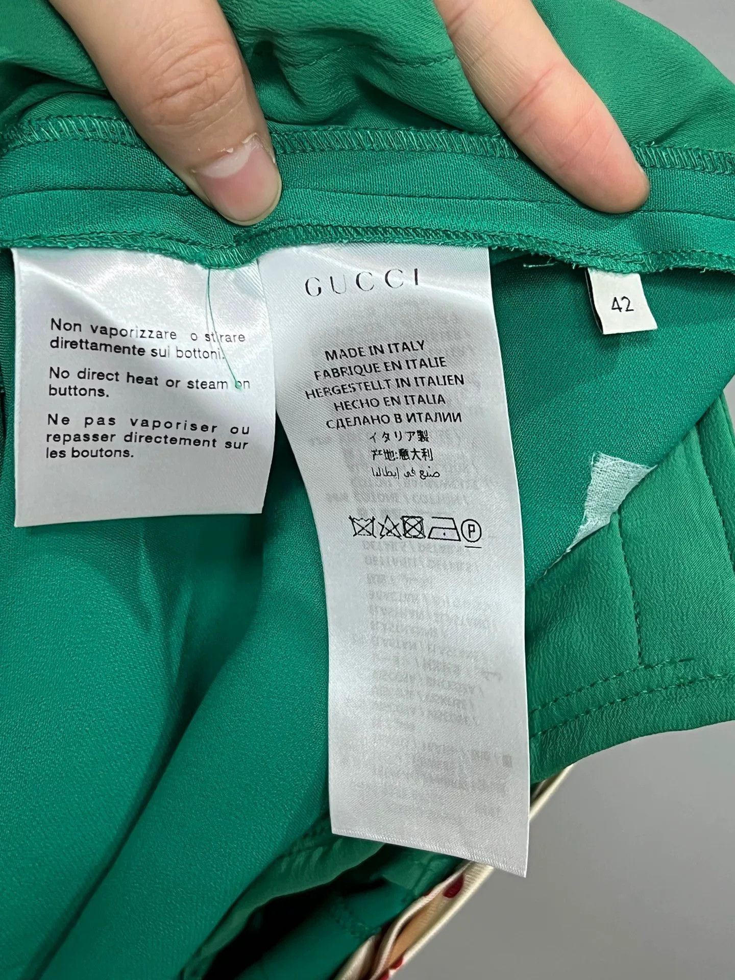 Gucci gucci green trousers with original tag Size US 27 - 4 Thumbnail