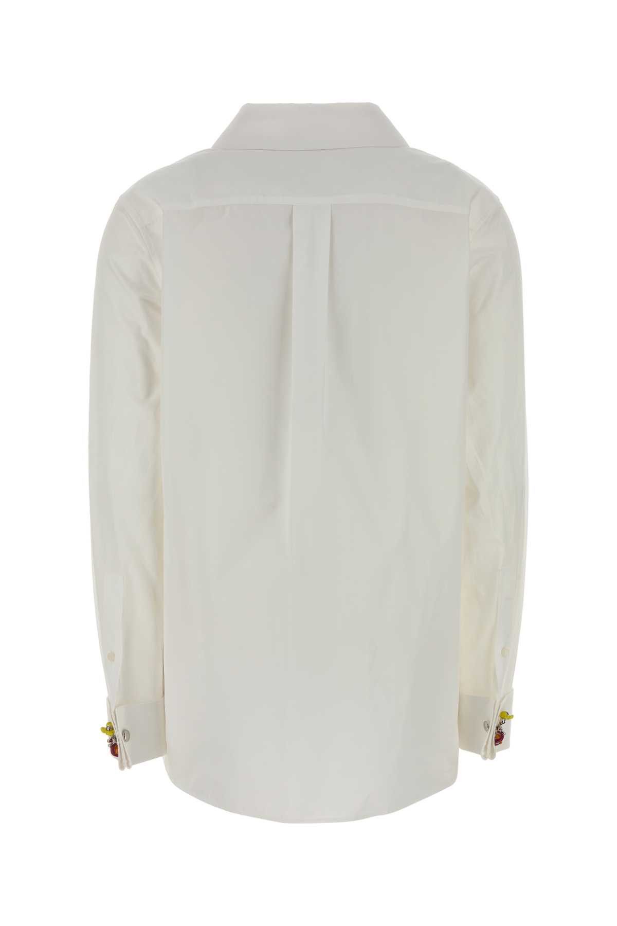 Loewe White Poplin Shirt Size S / US 4 / IT 40 - 2 Thumbnail