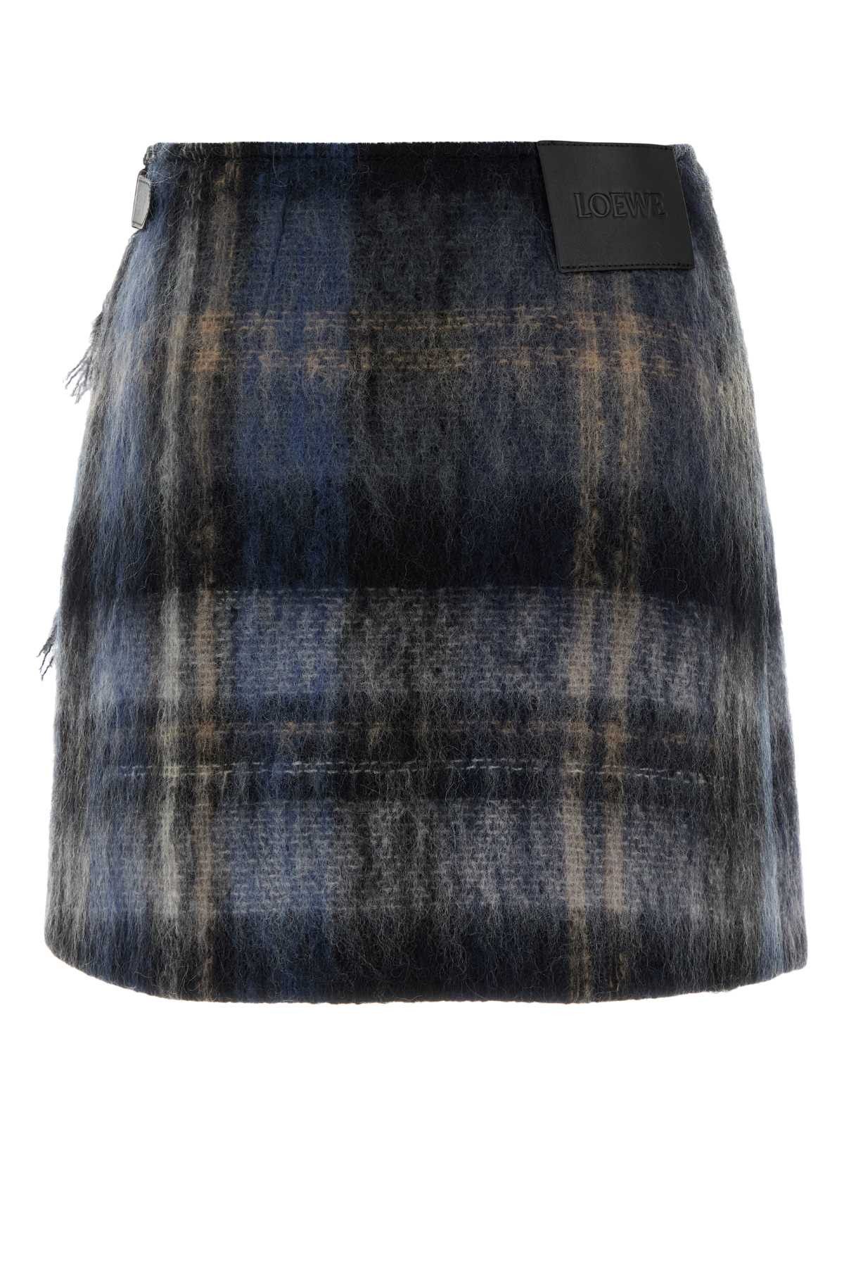 Loewe Embroidered Mohair Blend Mini Skirt Size 27" / US 4 / IT 40 - 2 Thumbnail