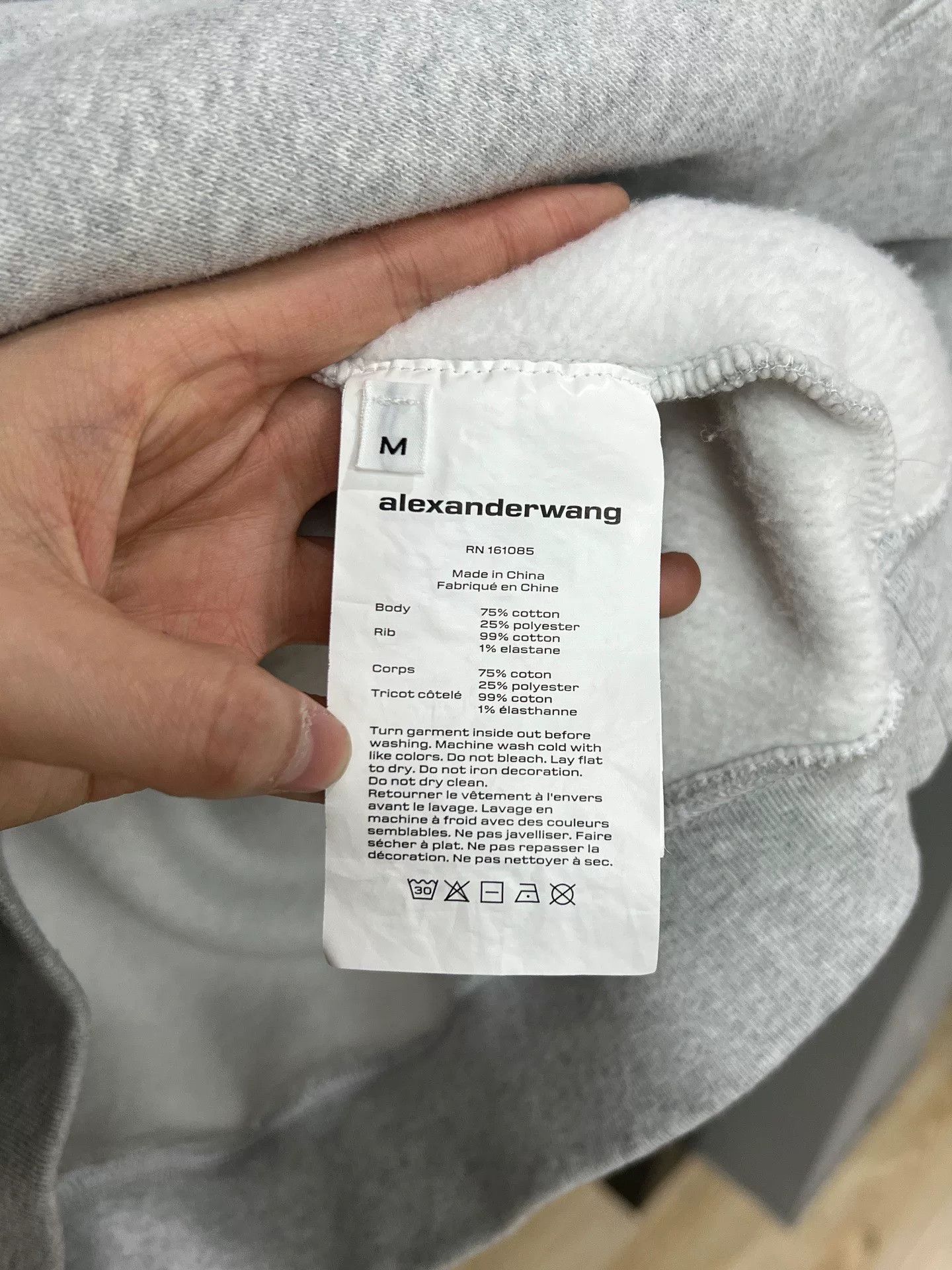 Alexander Wang gray embossed sweatshirt by alexander wang Size US M / EU 48-50 / 2 - 4 Thumbnail