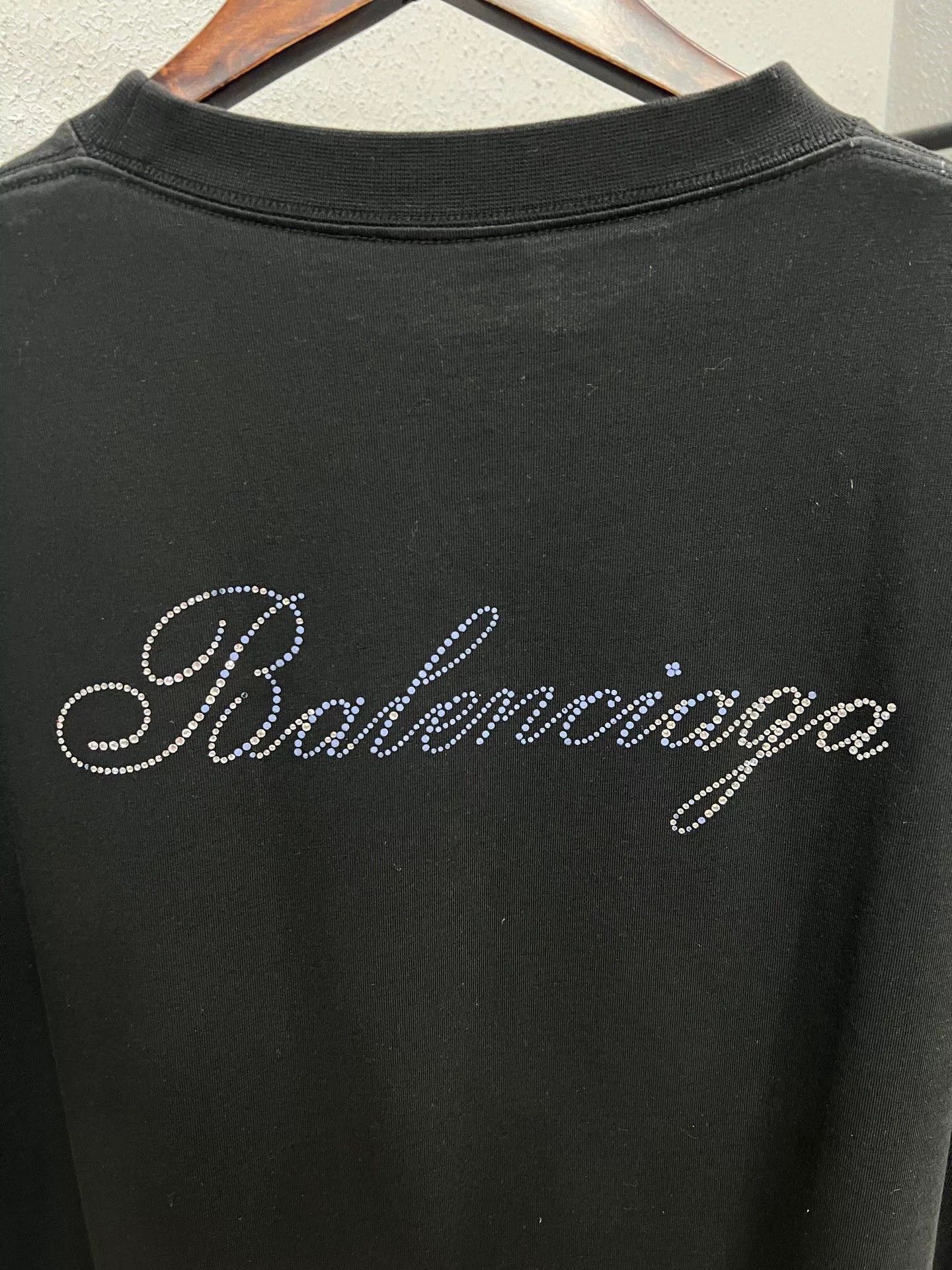 Balenciaga balenciaga rhinestone logo short sleeve shirt Size US S / EU 44-46 / 1 - 3 Thumbnail