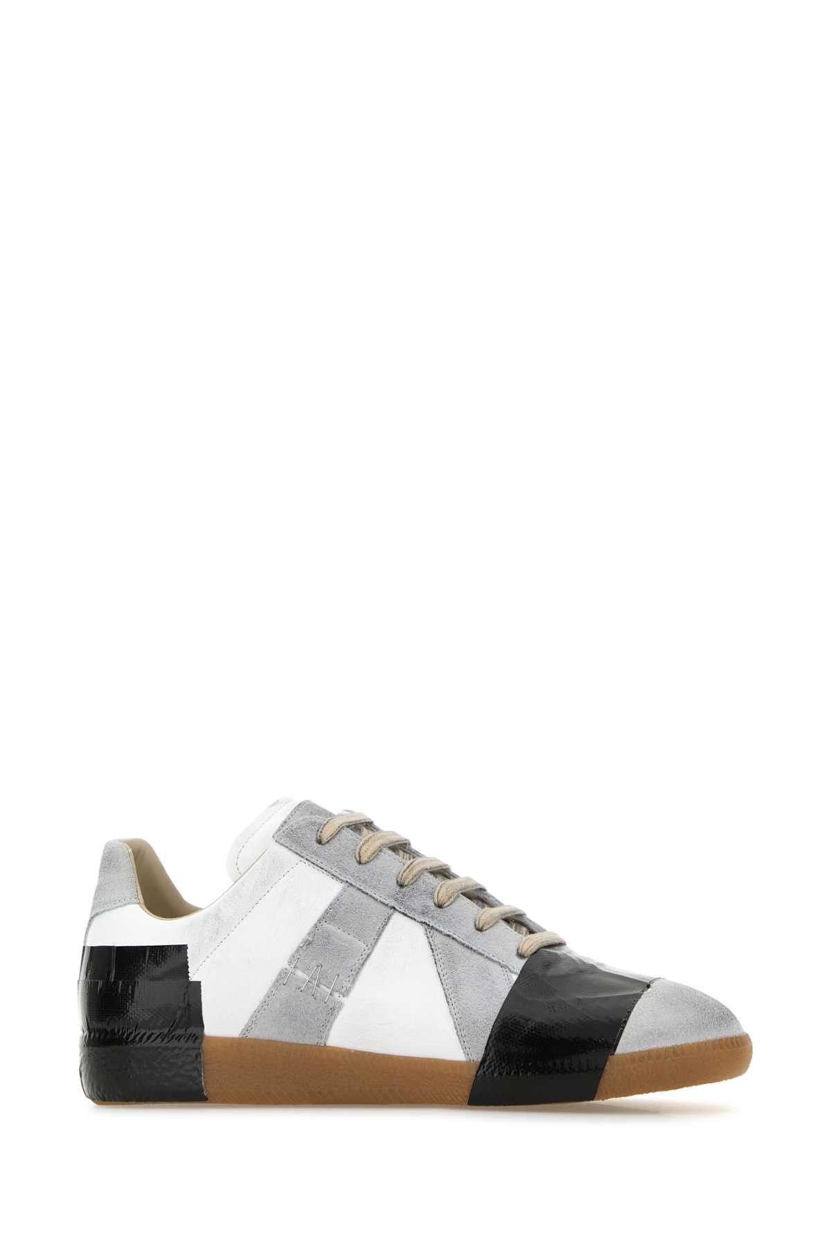 Maison Margiela Multicolor Suede And Leather Replica Sneakers Size US 12 / EU 45 - 2 Thumbnail