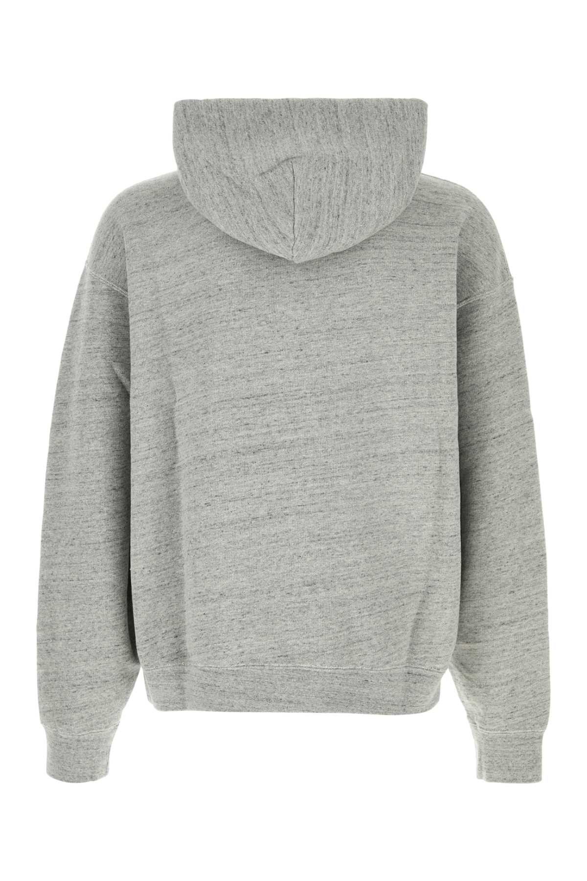 Dsquared2 Melange Grey Cotton Oversize Sweatshirt Size US XL / EU 56 / 4 - 2 Thumbnail