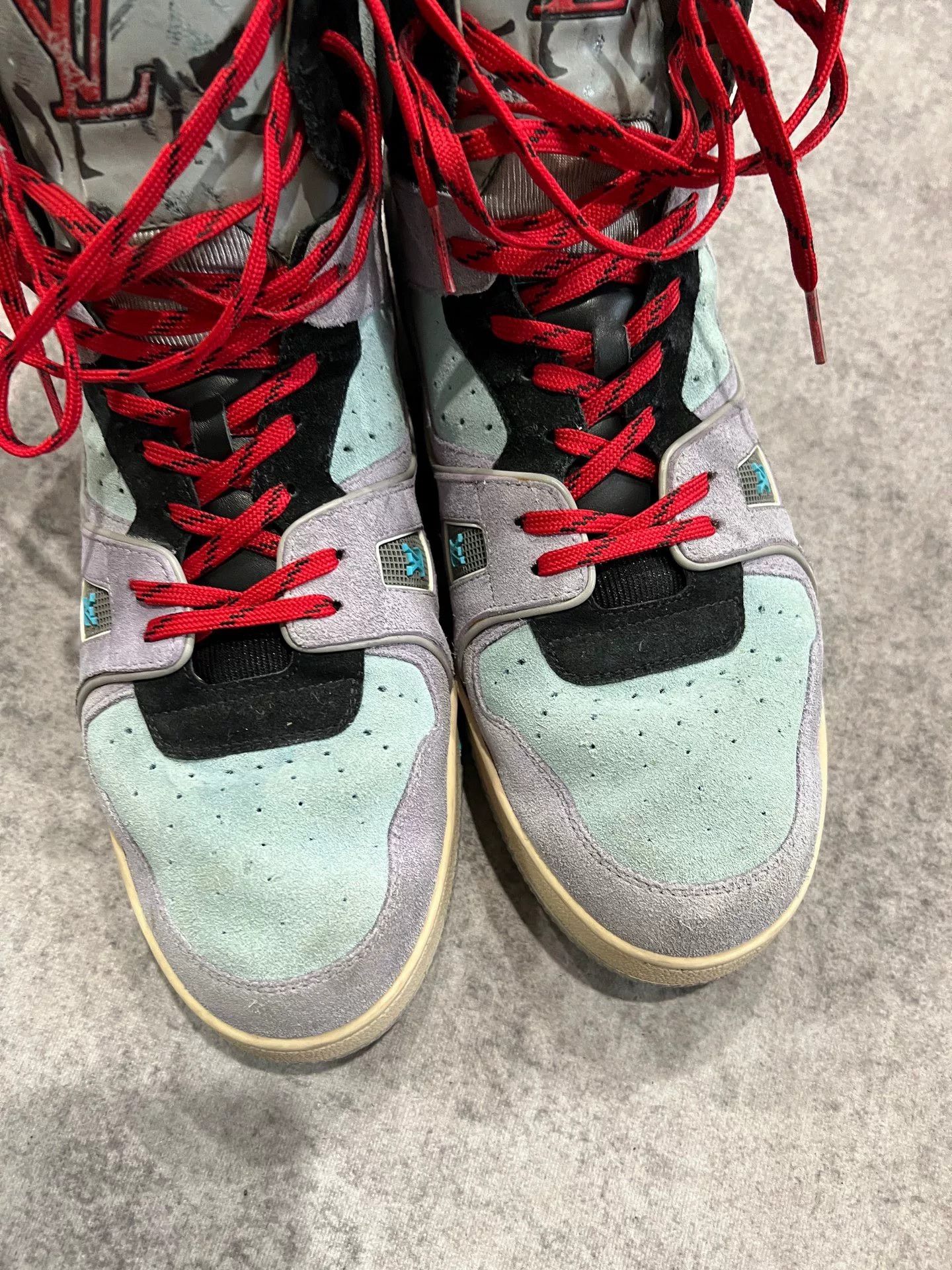 Louis Vuitton Lv拼色高帮trainer high-top sneakers Size US 10 / EU 43 - 3 Thumbnail
