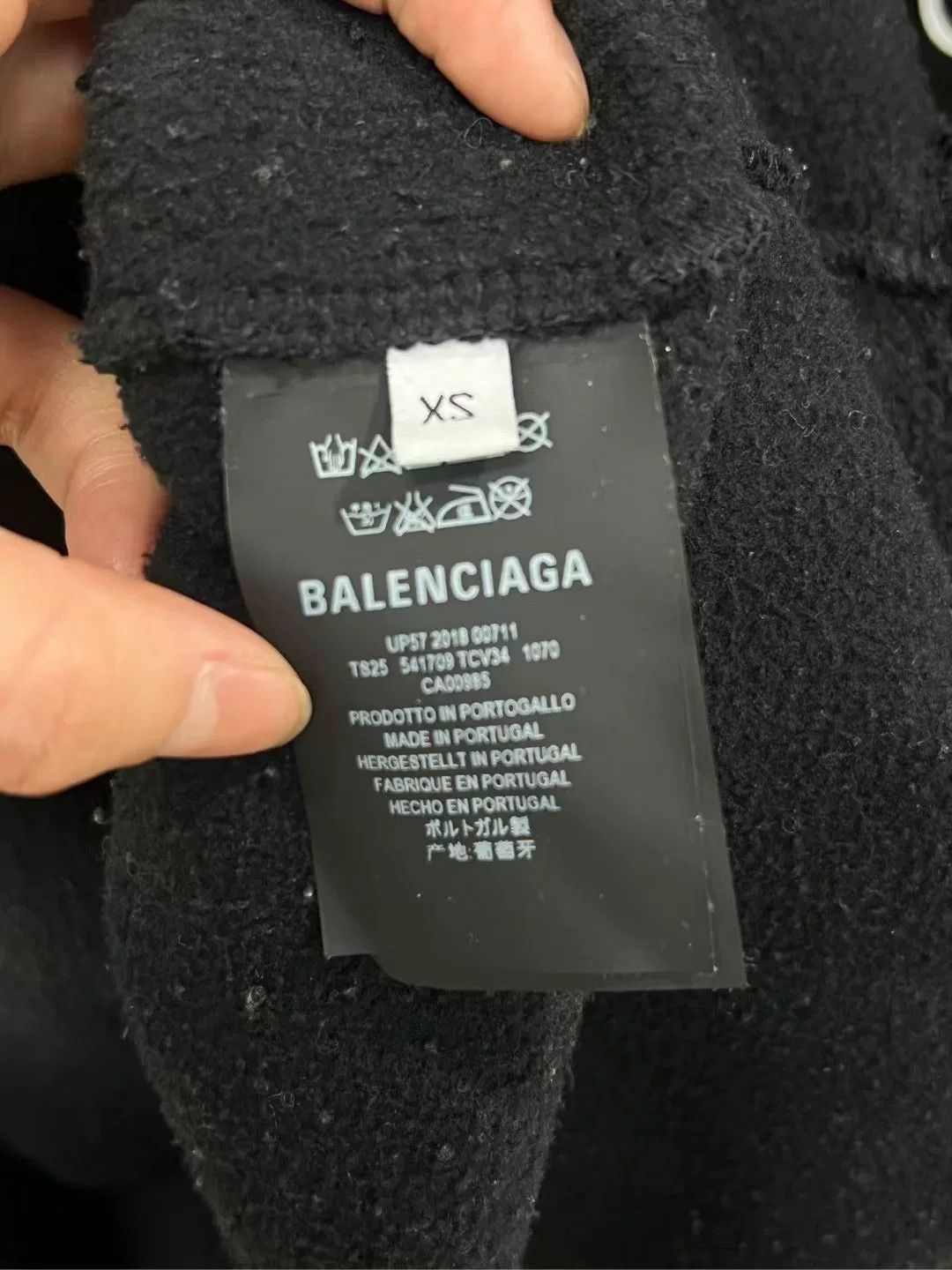 Balenciaga balenciaga black hoodie with text design Size US XS / EU 42 / 0 - 3 Thumbnail