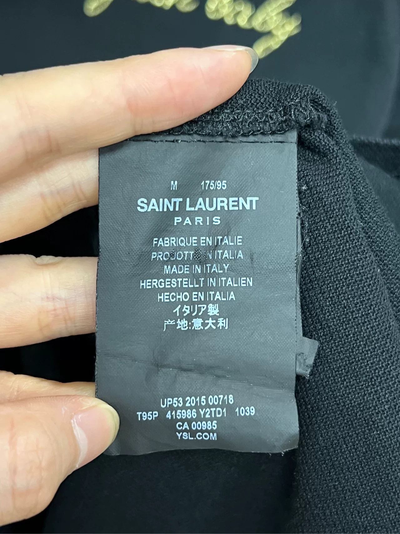 Saint Laurent Paris Saint Laurent Short Sleeve Polo Shirt Size US M / EU 48-50 / 2 - 3 Thumbnail