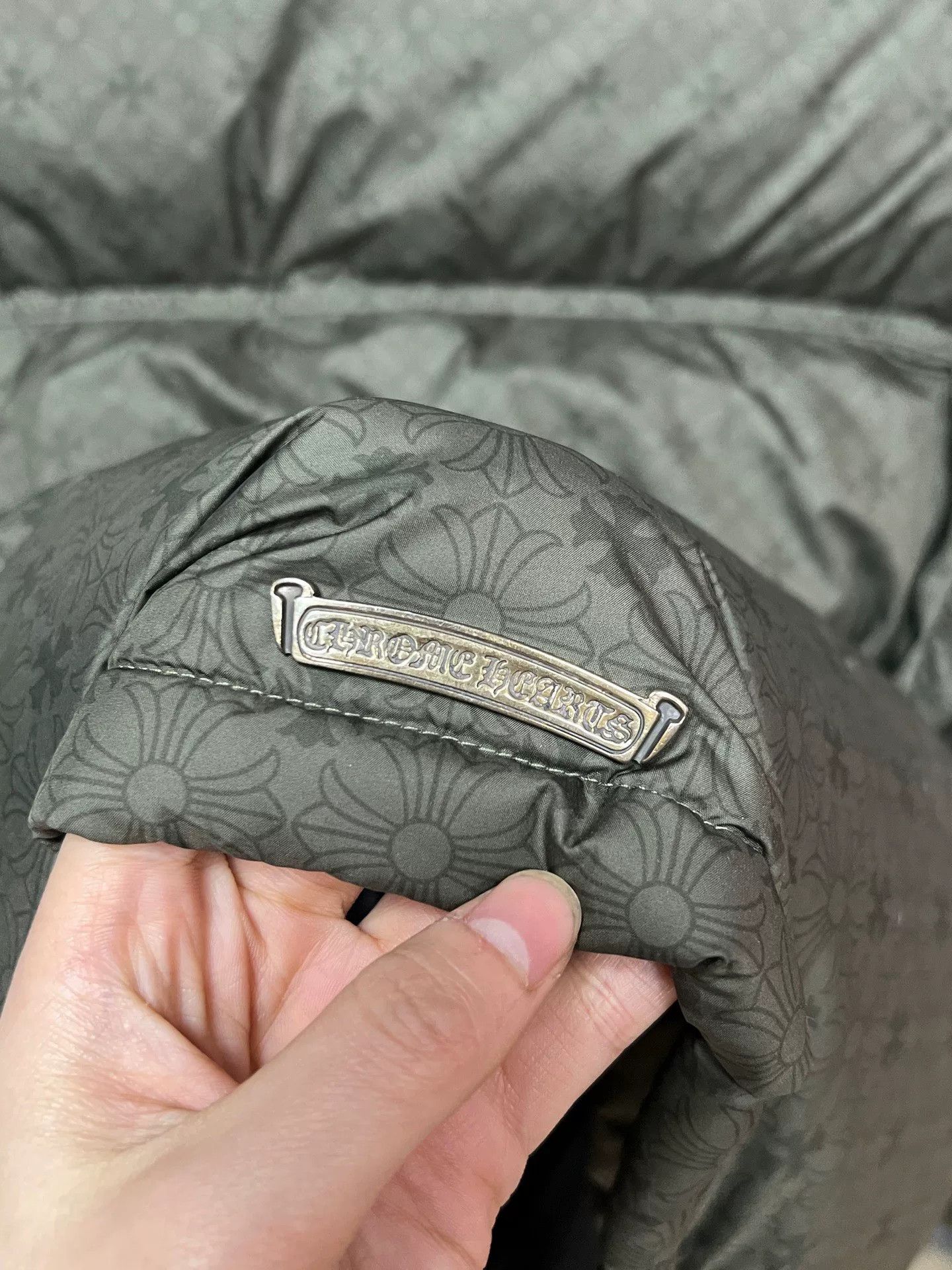 Chrome Hearts chrome hearts green printed puffer jacket Size US M / EU 48-50 / 2 - 6 Thumbnail