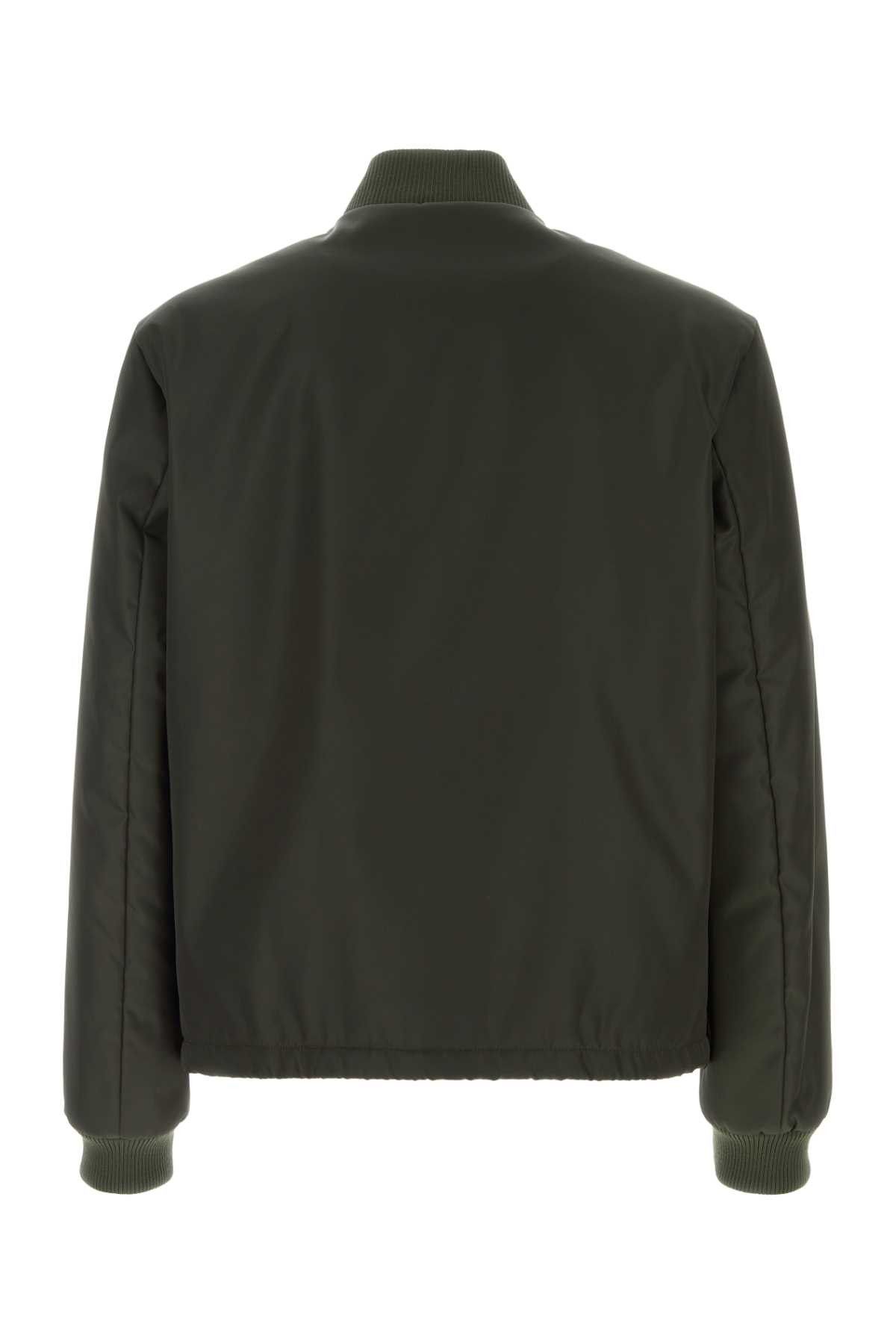 Prada Bottle Green Nylon Bomber Jacket Size US M / EU 48-50 / 2 - 2 Thumbnail