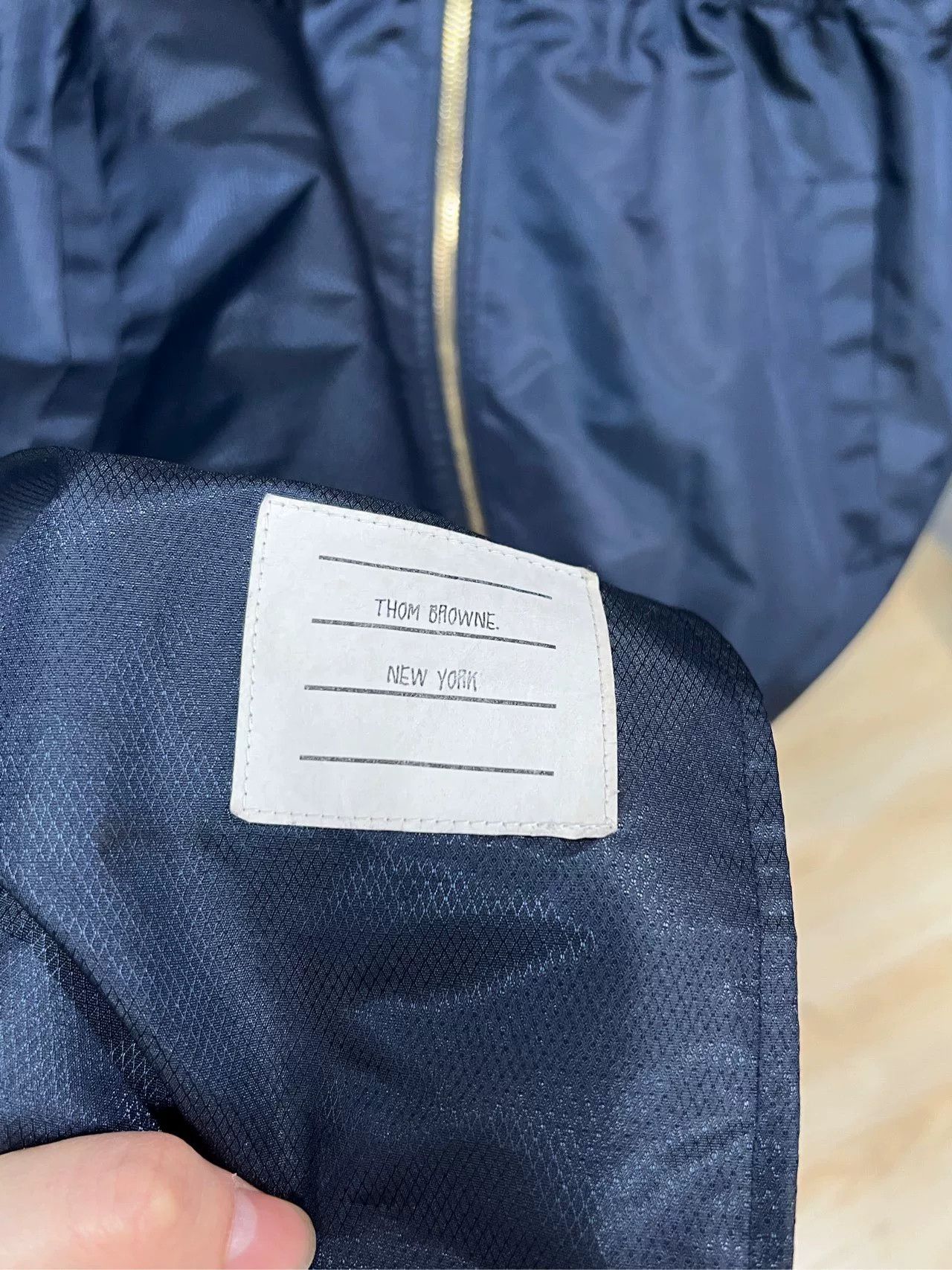 thom browne color block windbreaker jacket