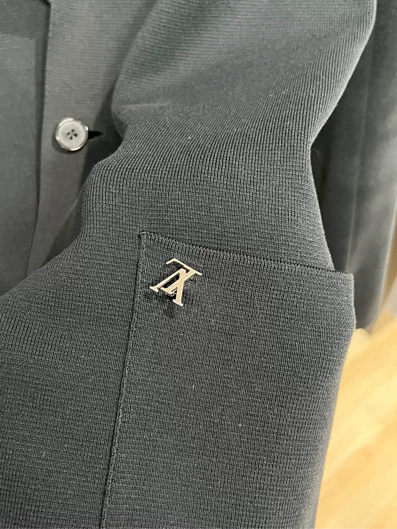 Louis Vuitton wool check pattern blazer in black Size US M / EU 48-50 / 2 - 3 Thumbnail