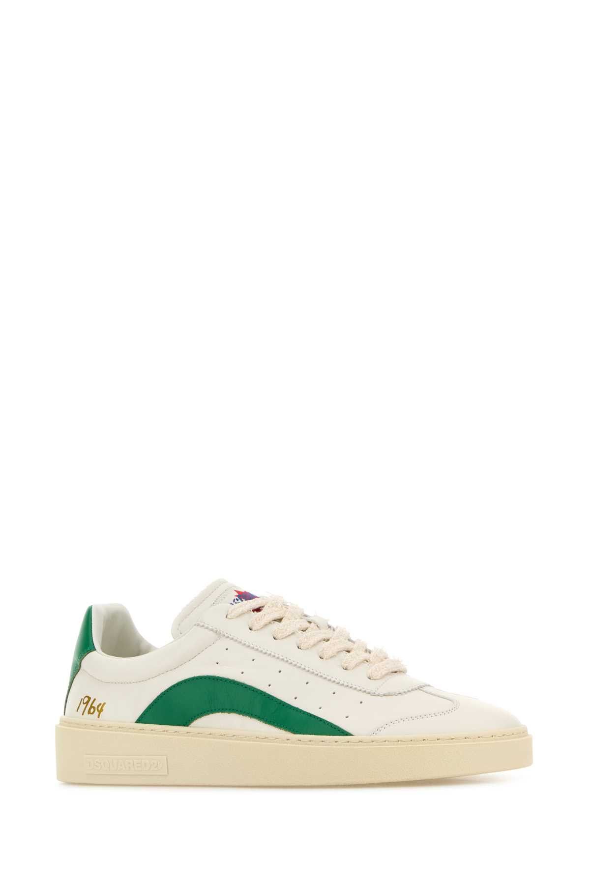 Dsquared2 Two-Tone Leather Rider Sneakers Size US 9 / EU 42 - 2 Thumbnail