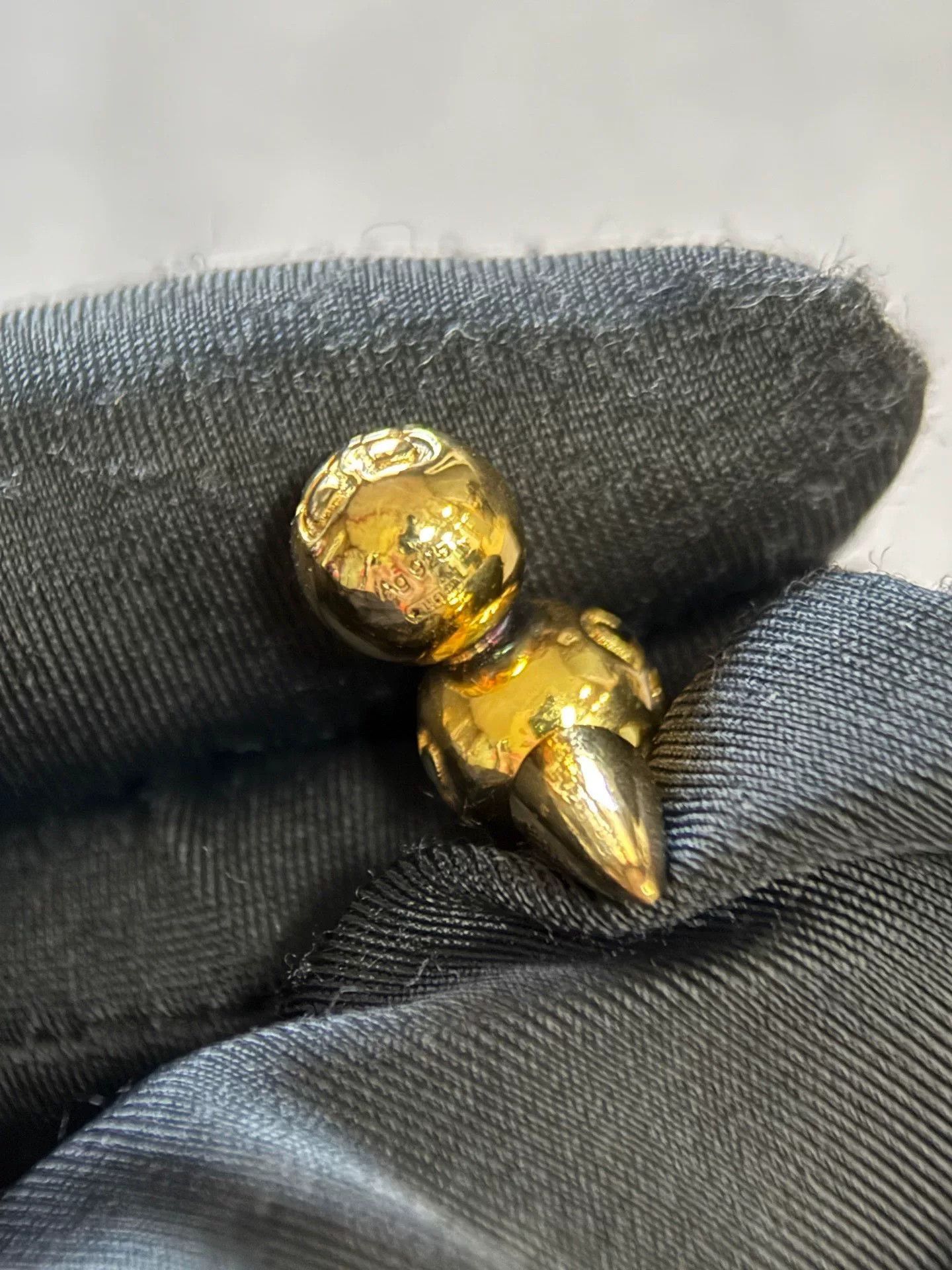 Balenciaga Balenciaga Gold Stud Earrings Size ONE SIZE - 6 Thumbnail