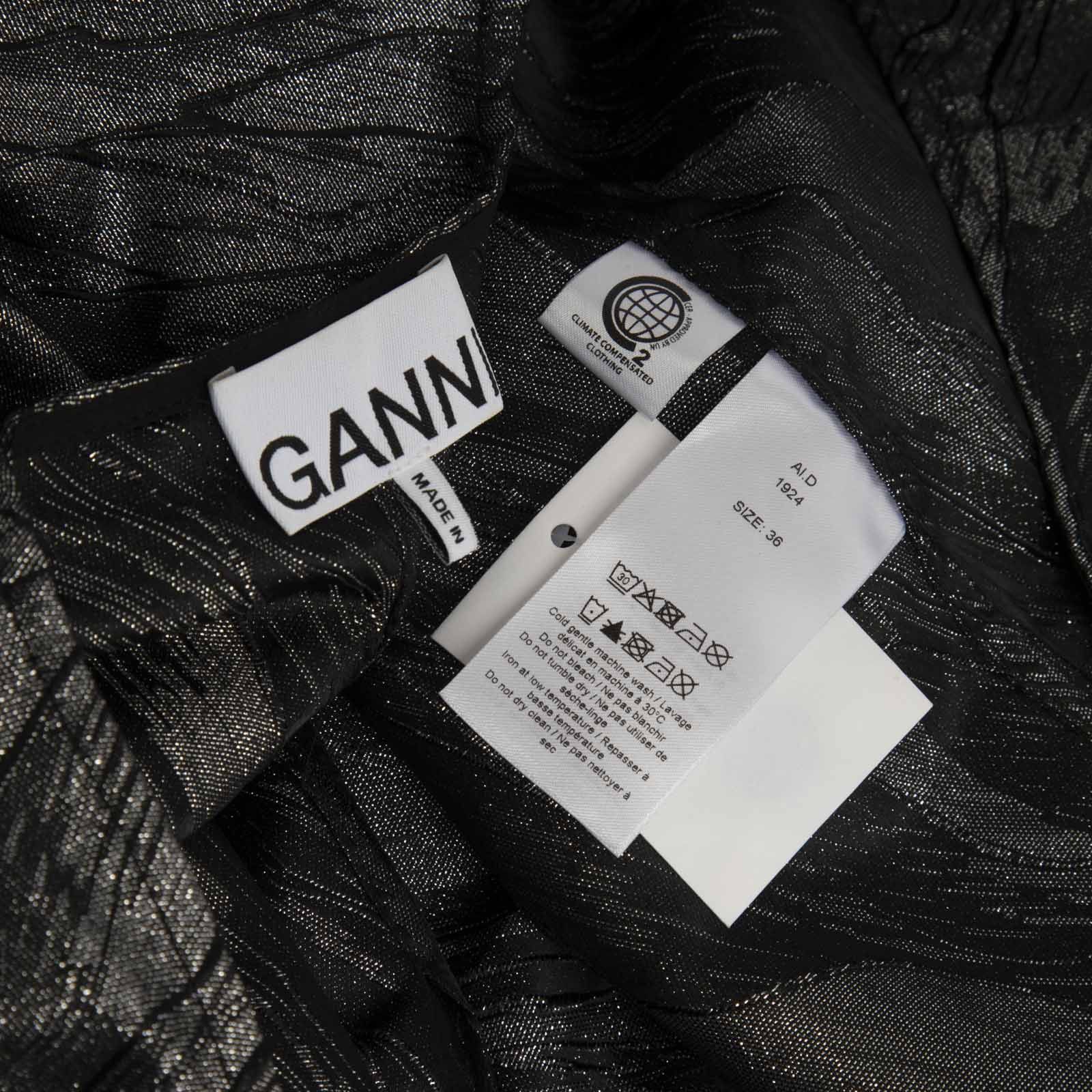 Ganni Silver Wrap Mini Dress Size XS / US 0-2 / IT 36-38 - 4 Thumbnail