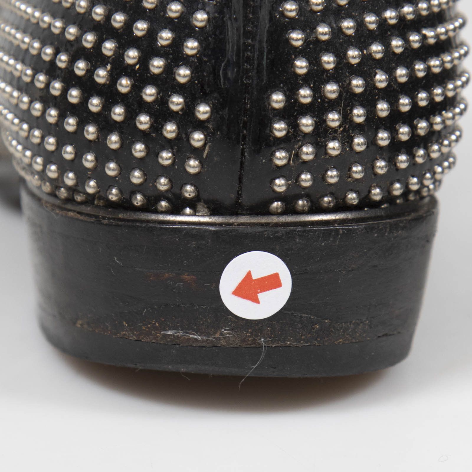 Miu Miu Black Patent Studded Loafers Size US 8 / IT 38 - 10 Thumbnail
